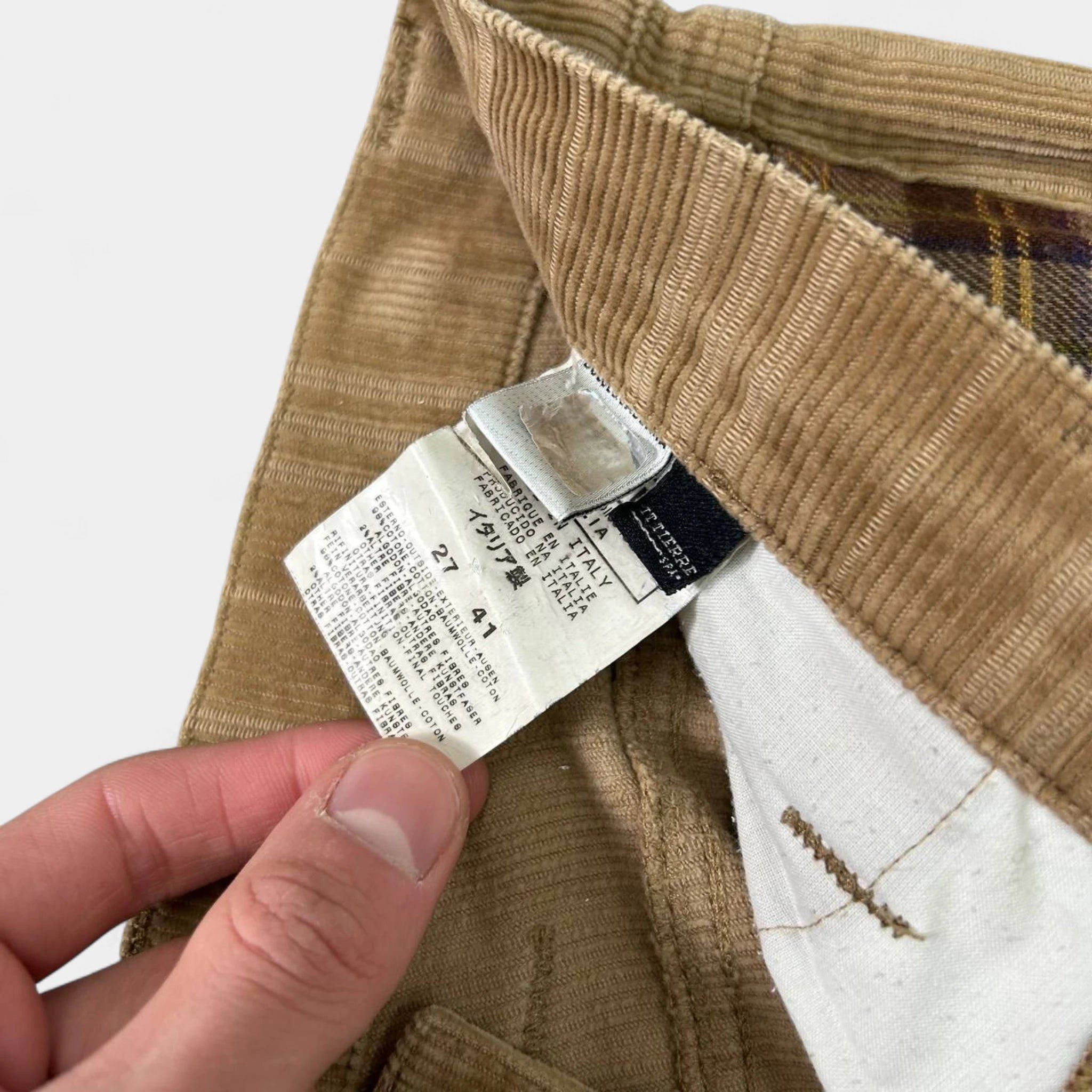 Dolce & Gabbana Dolce & Gabbana Checkered Brown Corduroy Pants Size US 32 / EU 48 - 6 Thumbnail