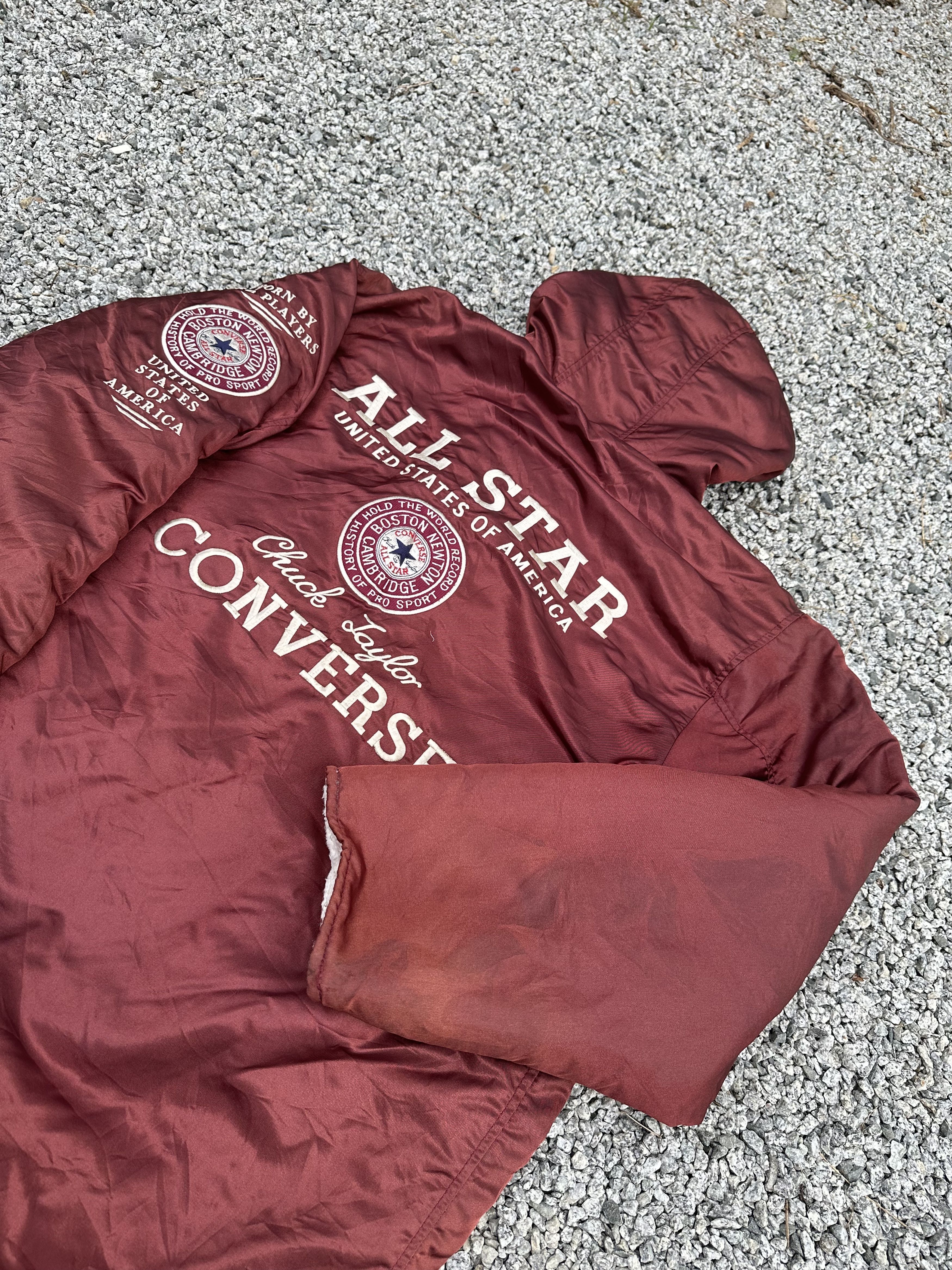 Converse Vtg 80s All Star Converse Chuck Taylor Boston Bomber Jacket Size US L / EU 52-54 / 3 - 15 Thumbnail
