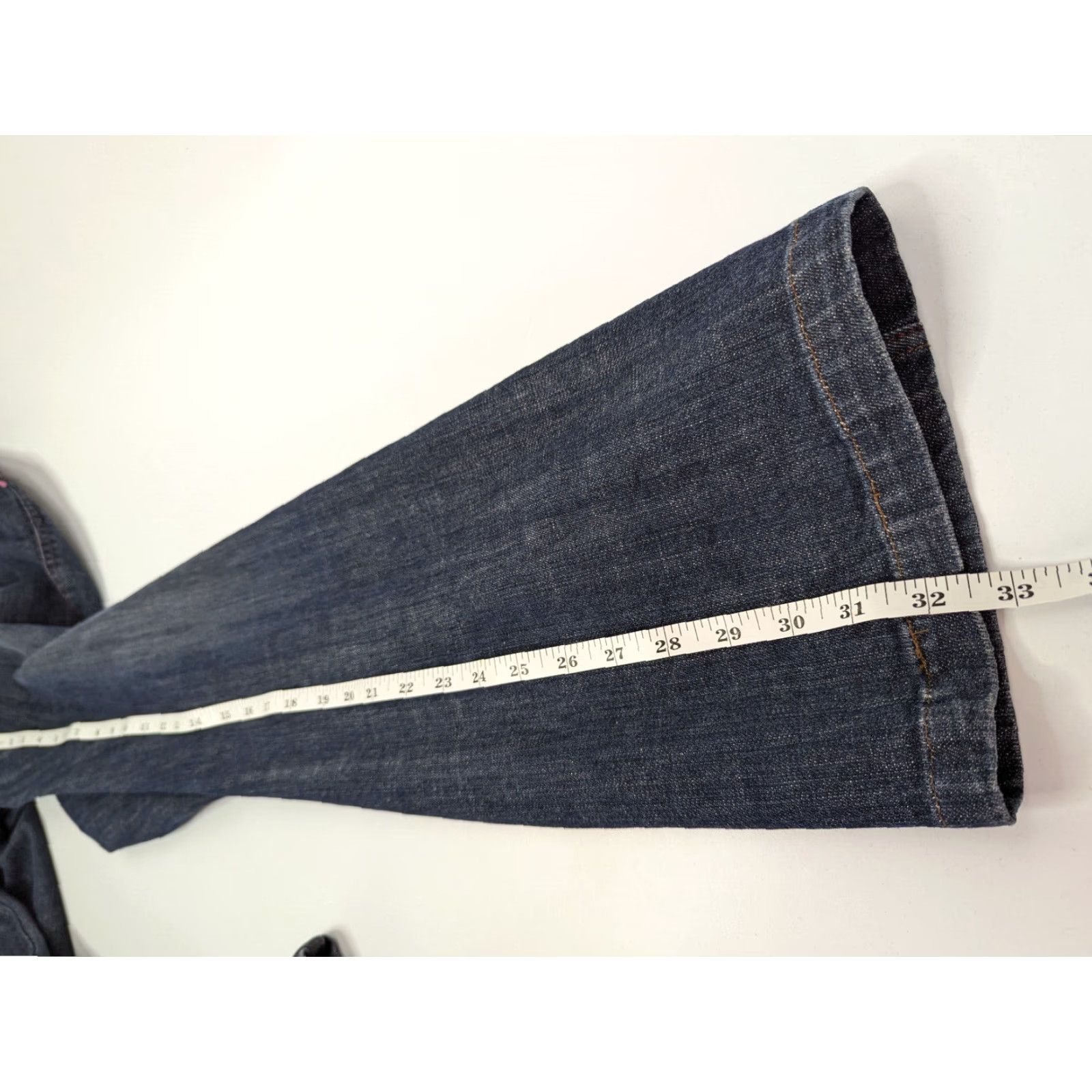 Denime VINTAGE Sigrid Olsen Jeans Womens 14 Straight Denim Blue Innovator 07 Pockets Belt Loops Ble? Size 36" / US 14 / IT 50 - 6 Thumbnail