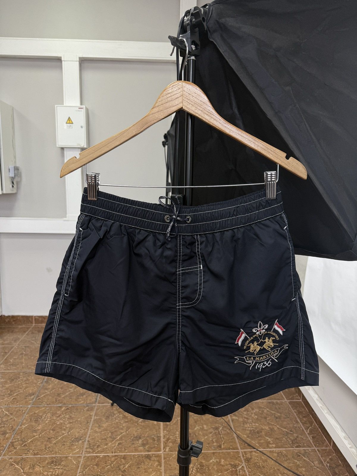 La Martina 🇲🇨 Vintage Y2K La Martina Monaco Beach Shorts Rare Retro Size US 32 / EU 48 - 1 Thumbnail