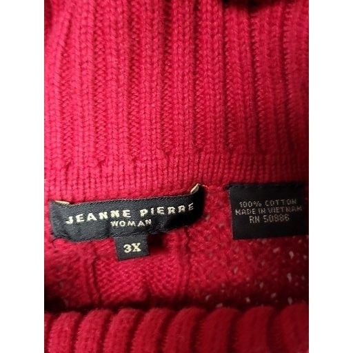 Other Jeanne Pierre Turtleneck Sweater Women Sz 3XL Cable Knit Mar Size 3XL / US 20-22 - 6 Thumbnail