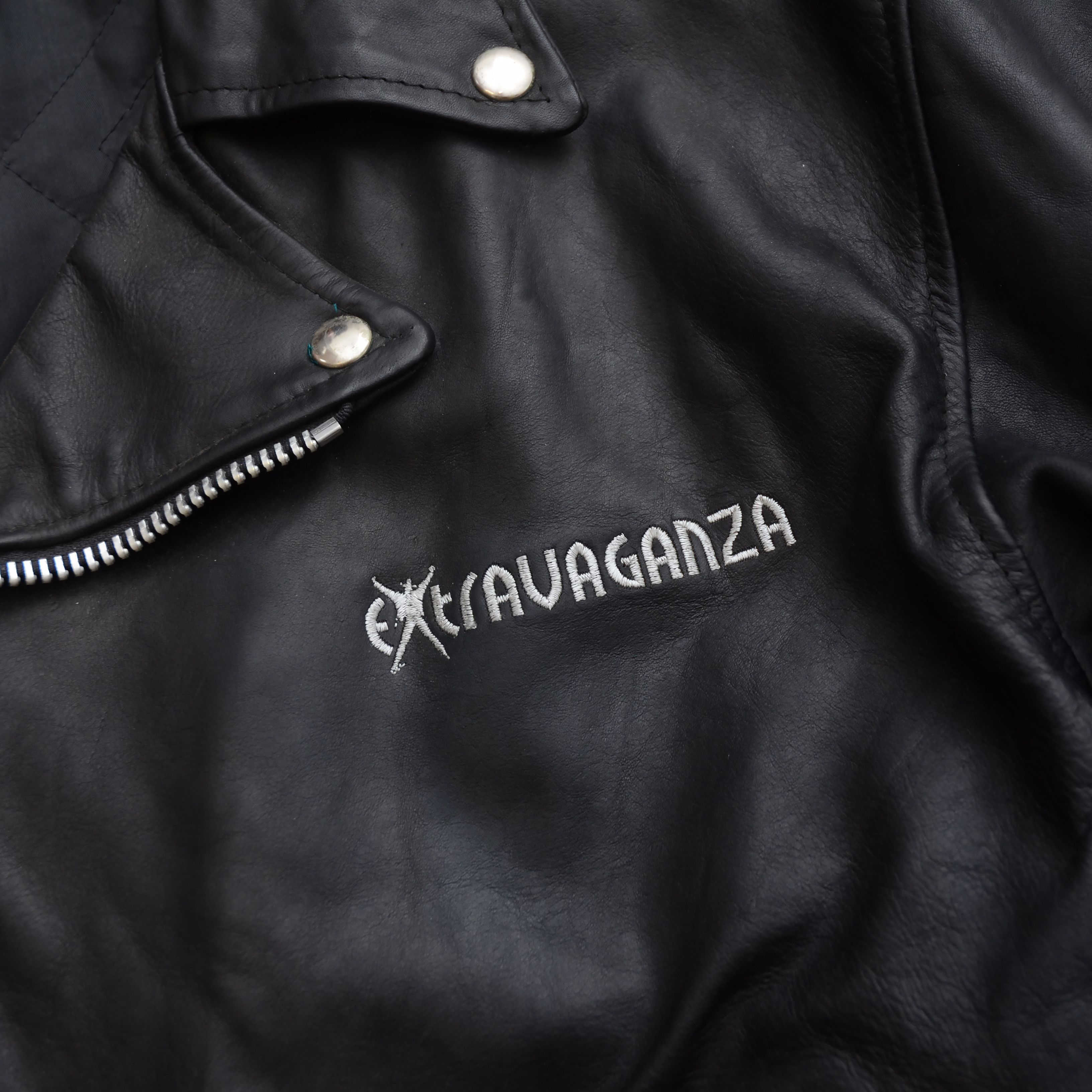 Vintage VINTAGE Made in France BLACK MOTORCYCLE LEATHER BIKER JACKET Size US M / EU 48-50 / 2 - 10 Thumbnail