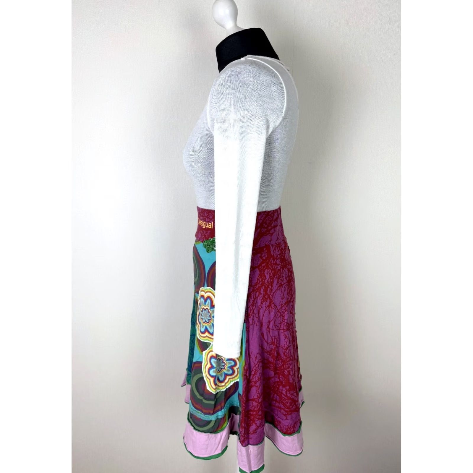 Desigual Desigual Skirt L Womens Multicoloured Knee Length Skirt Size 36" / US 14 / IT 50 - 3 Thumbnail