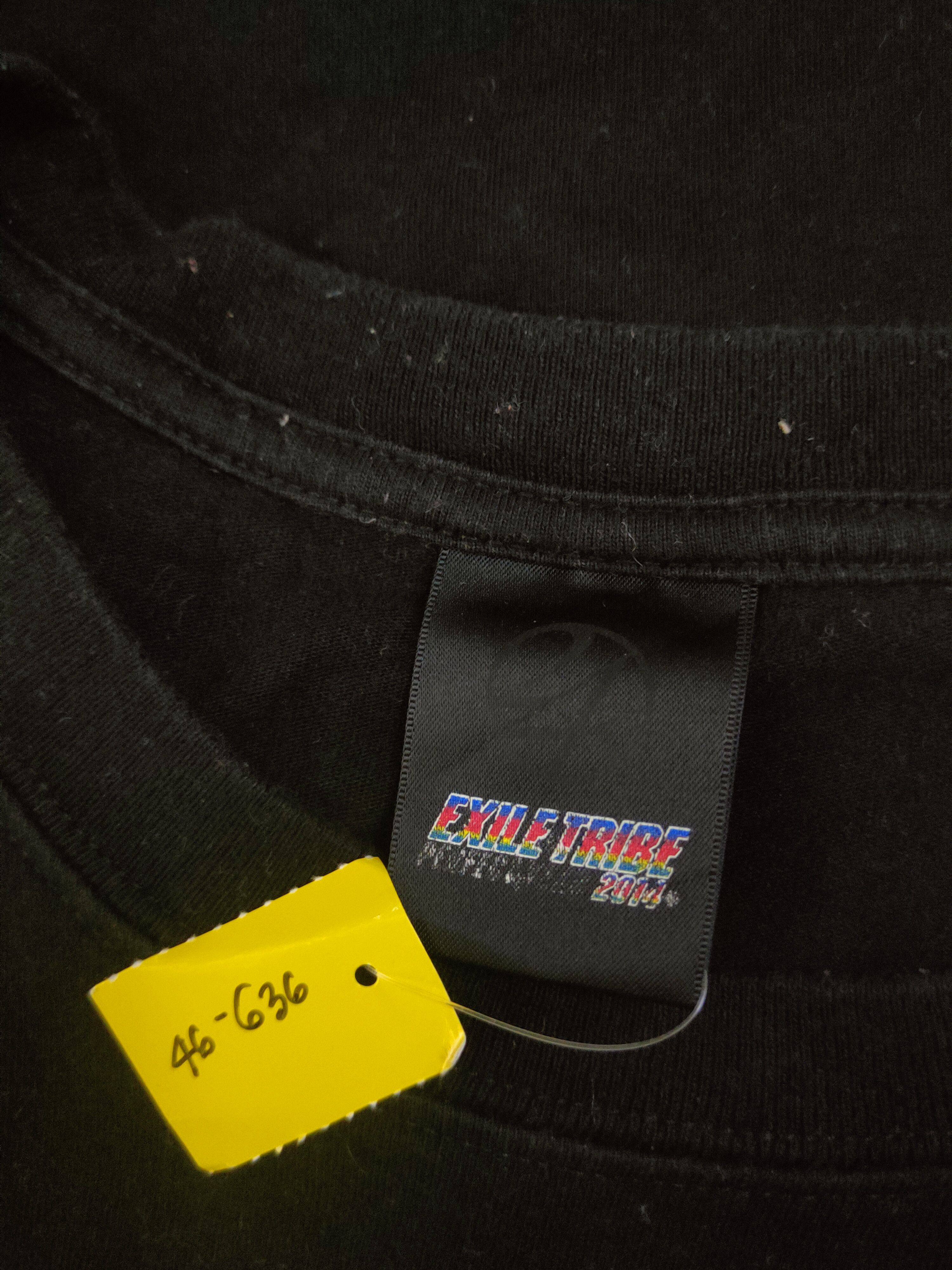 Japanese Brand DL Exile Tribe Black 24K Short Sleeve T-shirts #46-636 Size US XL / EU 56 / 4 - 15 Thumbnail