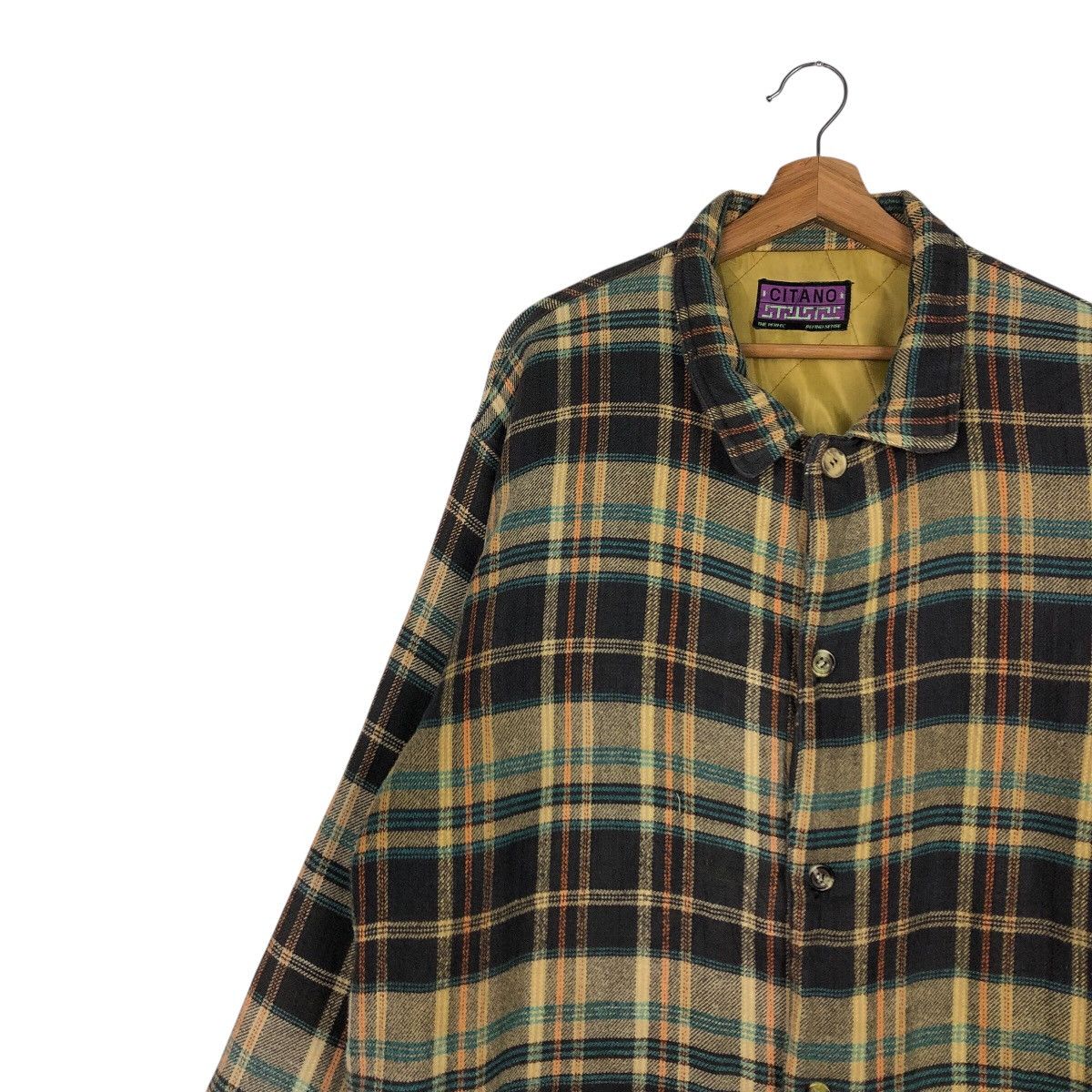 Japanese Brand × Vintage 📌Vintage Flannel Shirt Jacket Citano Tartan Issey Miyake Size US L / EU 52-54 / 3 - 8 Thumbnail