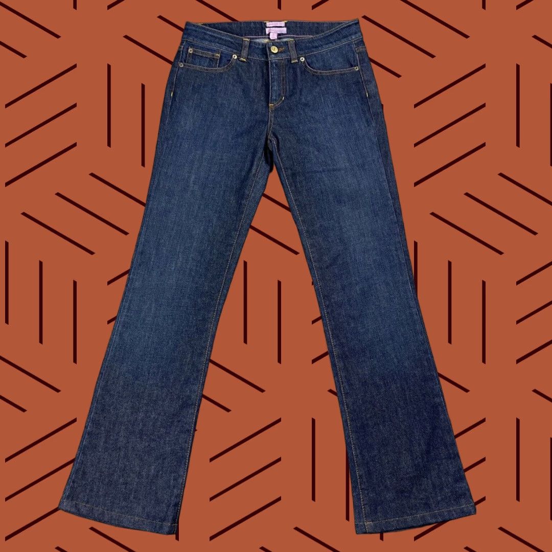 Lilly Pulitzer Lilly Pulitzer Women's Bootcut Flare Jeans Size 2 Dark Wash Cotton Denim 30" Inseam Size 26" / US 2 / IT 38 - 1 Thumbnail