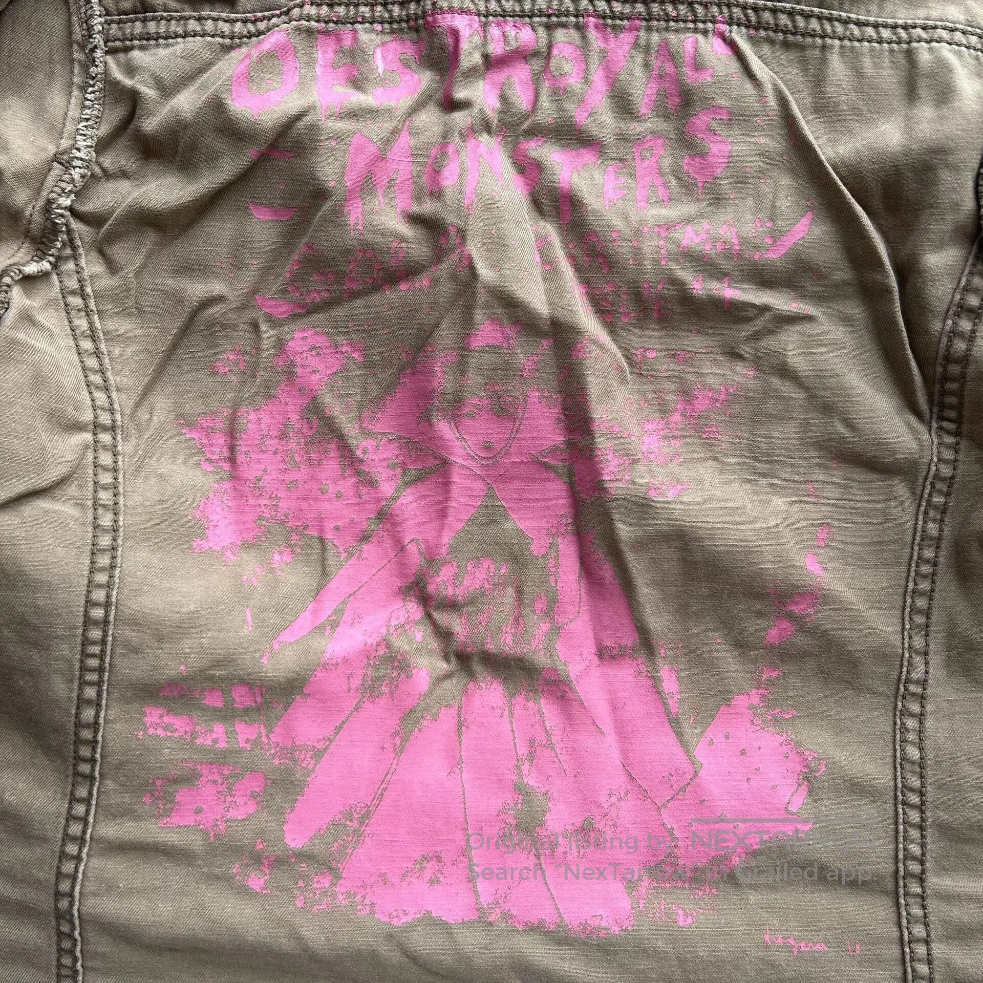 Hysteric Glamour vintage ruffled brown workwear jacket. Size M / US 6-8 / IT 42-44 - 7 Thumbnail