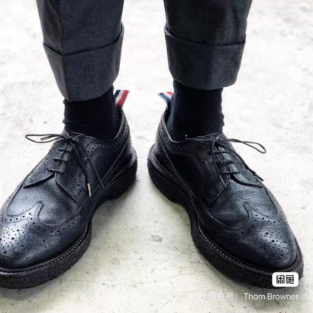 Thom Browne Thom Browne Classic Black Brogue Rubber Sole US 7.5 Size US 7.5 / EU 40-41 - 8 Thumbnail