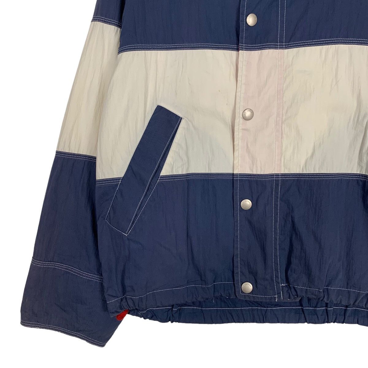 Japanese Brand ELLE Homme Colorblock Hooded Jacket #0432-C20 Size US M / EU 48-50 / 2 - 3 Thumbnail