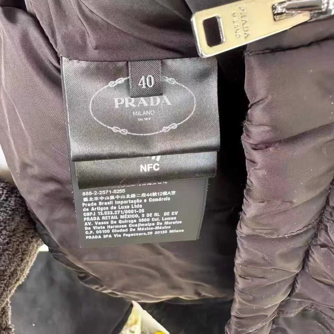 Prada Prada down jacket cuff metal triangle logo 40 new w/ tags Size S / US 4 / IT 40 - 4 Thumbnail