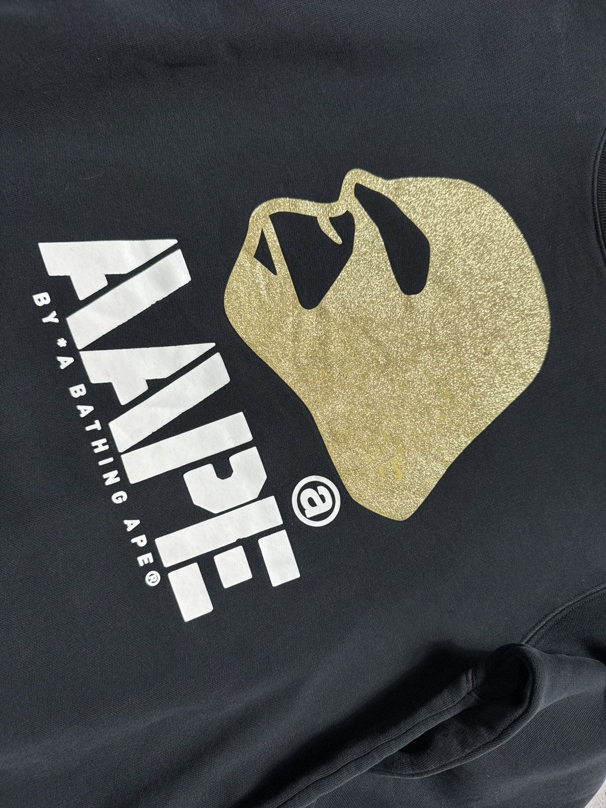 Aape Aape A Bathing Ape Bape Monkey Sweatshirt Black Big Logo Size US L / EU 52-54 / 3 - 5 Thumbnail