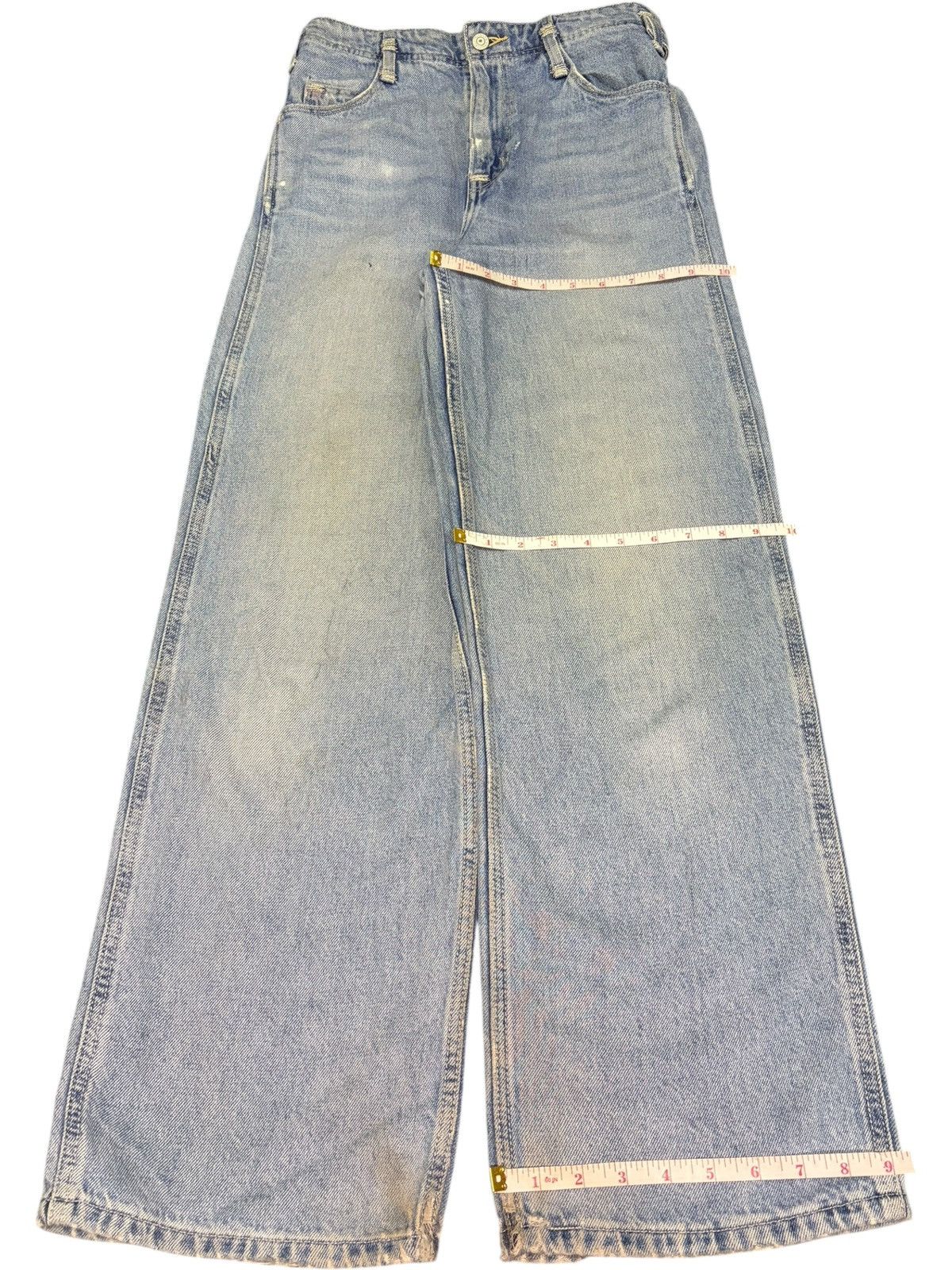 Levi's Vintage Levis Buckle Back Distressed Baggy Jeans Size 27" / US 4 / IT 40 - 7 Thumbnail