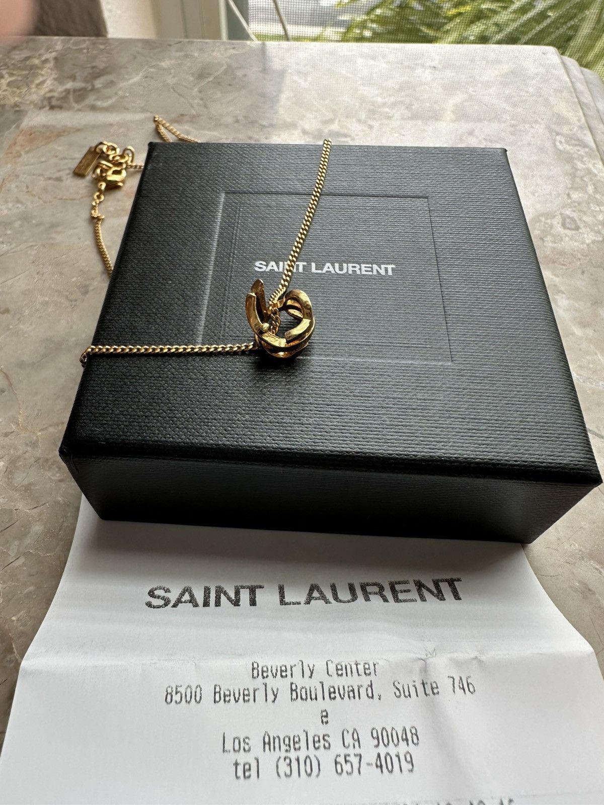 Saint Laurent Paris × Yves Saint Laurent CASSANDRE NECKLACE IN METAL Size ONE SIZE - 2 Thumbnail
