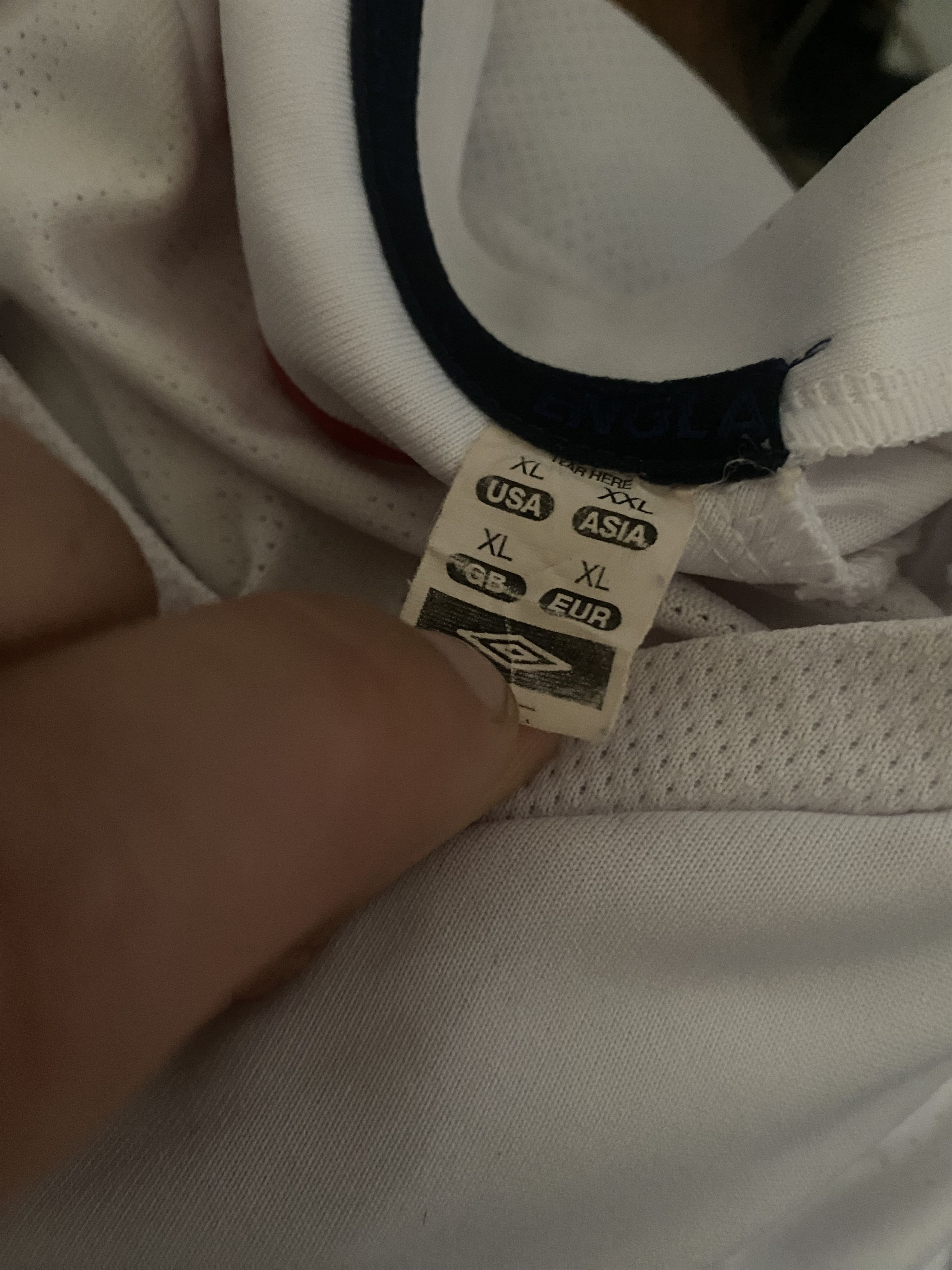 Umbro Soccer Jersey ENGLAND - Umbro - 2007 - 2009 - XL - UNIQUE Size US XL / EU 56 / 4 - 7 Thumbnail