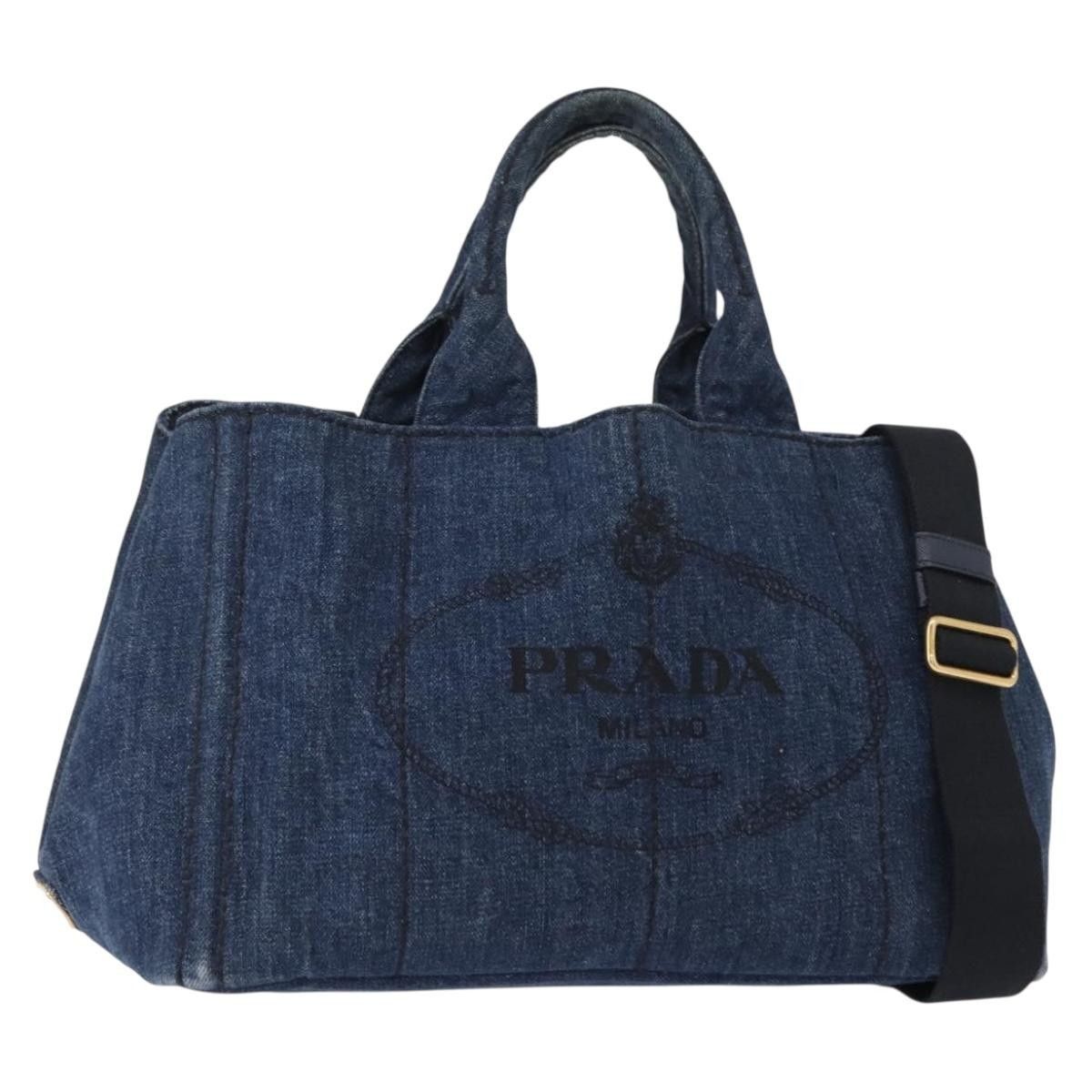 Prada Prada Canapa Open Tote Canvas Size ONE SIZE - 1 Thumbnail