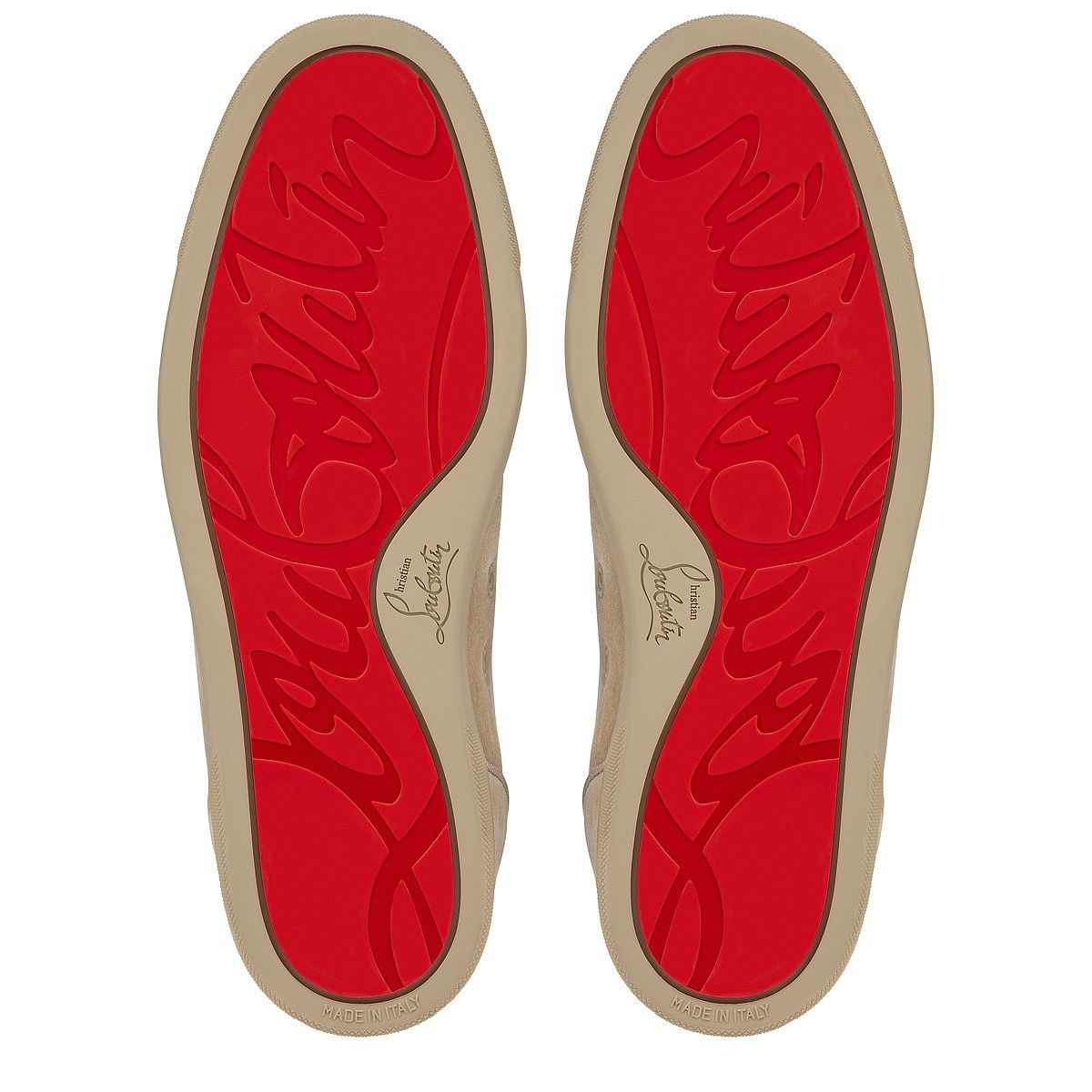 Christian Louboutin o1s1wg110125 Hi-Top Sneakers in Beige Size US 9 / EU 42 - 5 Thumbnail