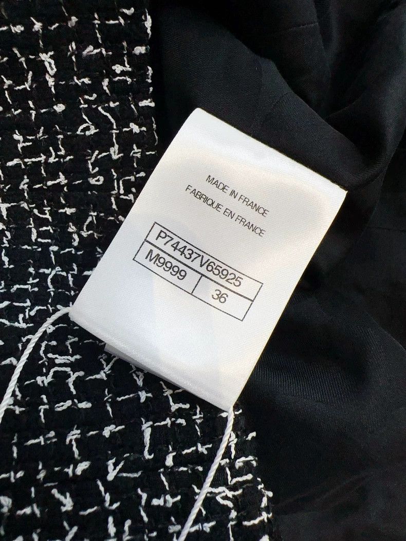 Chanel Chanel 23p black and white mixed color tweed double-breast Size XS / US 0-2 / IT 36-38 - 6 Thumbnail
