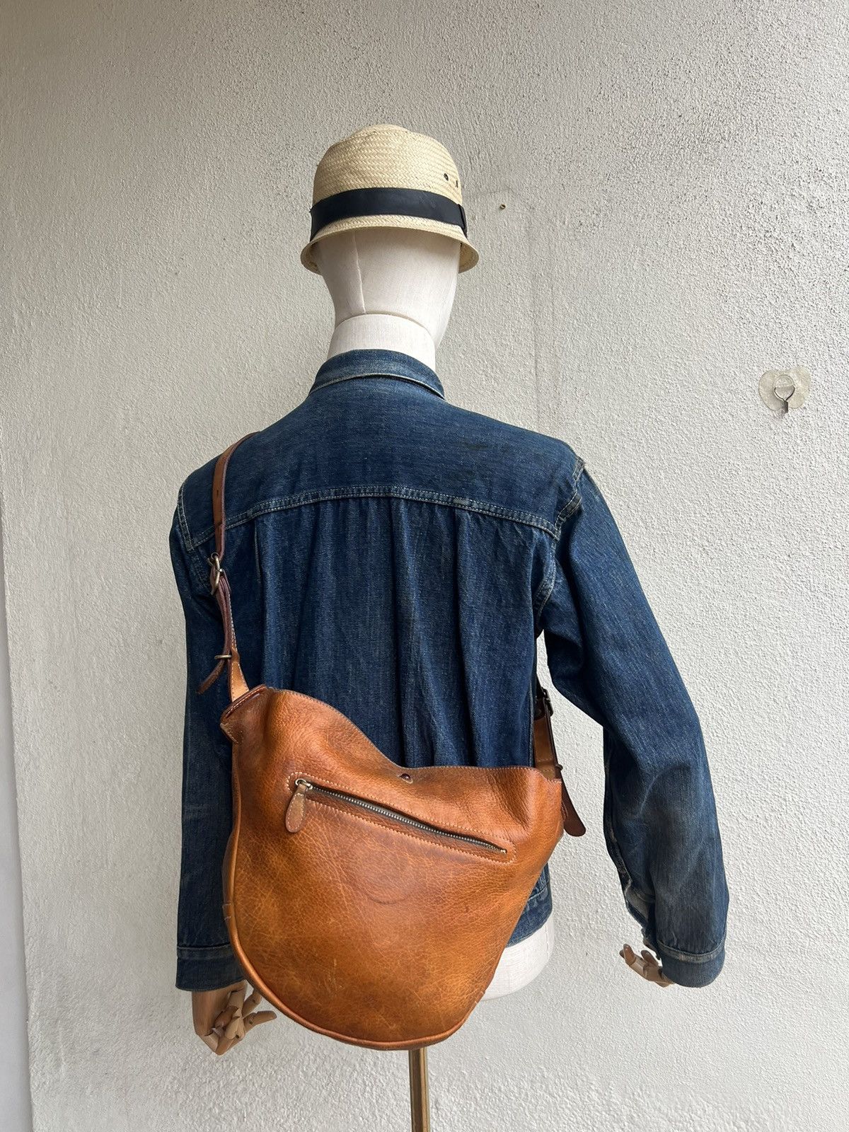 Leather Trashed Style Craft Japan Distress Muddy Patina Leather Bag Size ONE SIZE - 4 Thumbnail