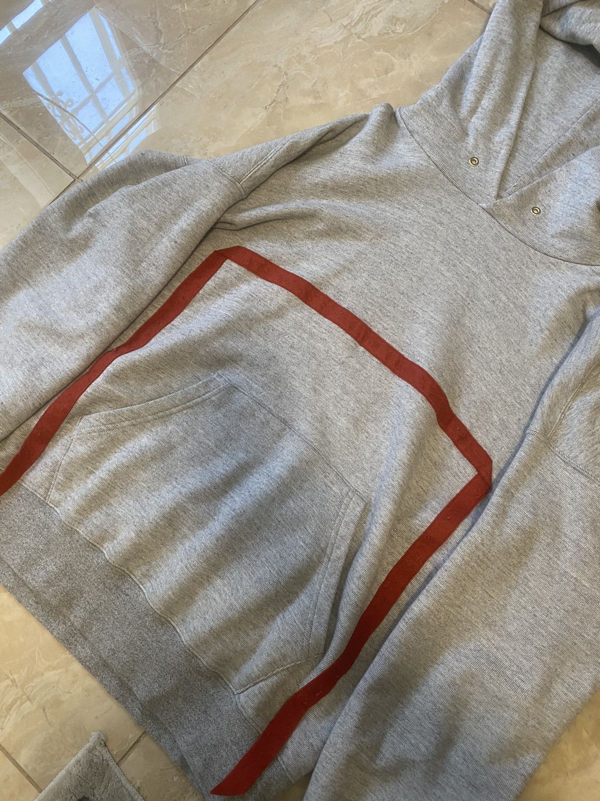 Visvim JUMBO P.O. RED SQUARE HOODIE AW18 Size US S / EU 44-46 / 1 - 2 Thumbnail