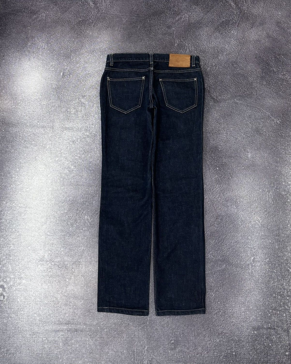 Fay Fay Vintage Women’s Navy Blue Straight Italian Denim Jeans Size 27" / US 4 / IT 40 - 2 Thumbnail