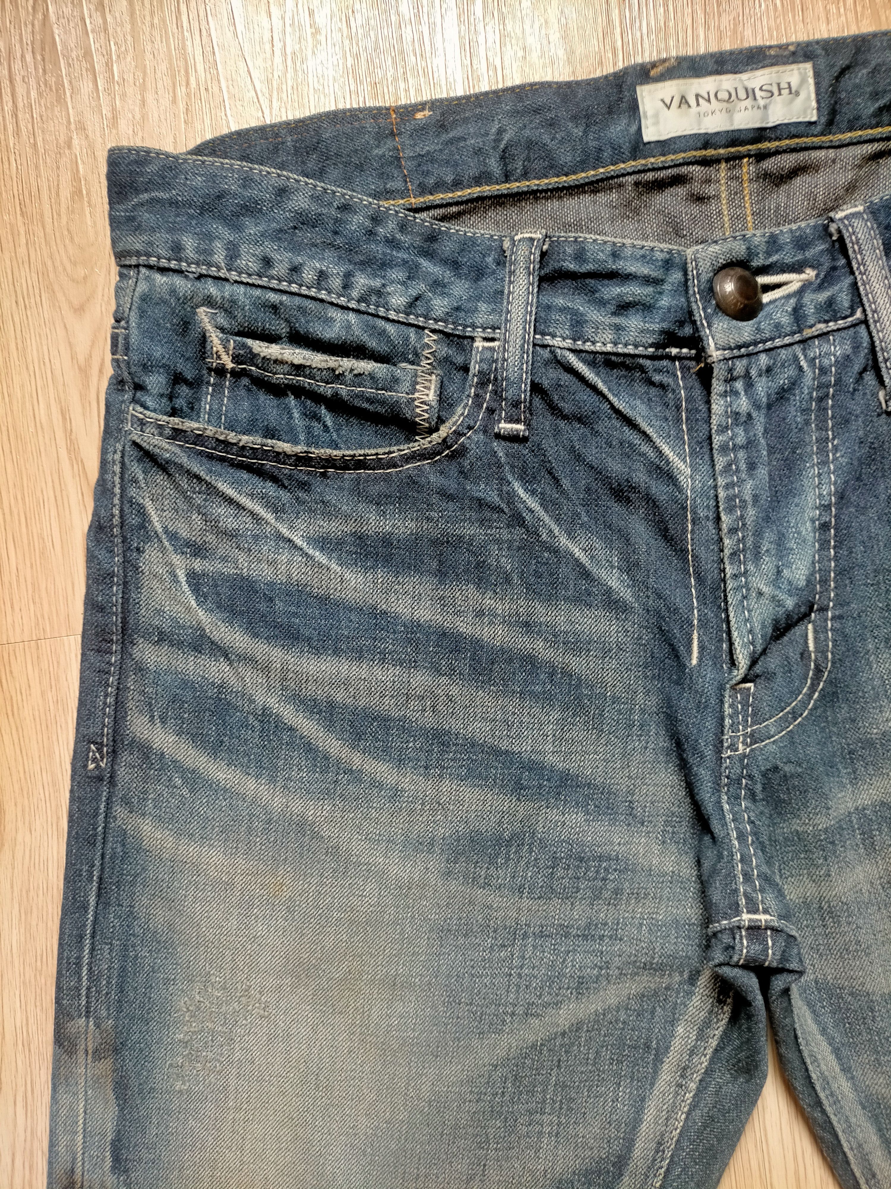 Japanese Brand Flare Jeans Vanquish Japan Studed Boot Cut Denim Size US 33 - 4 Thumbnail