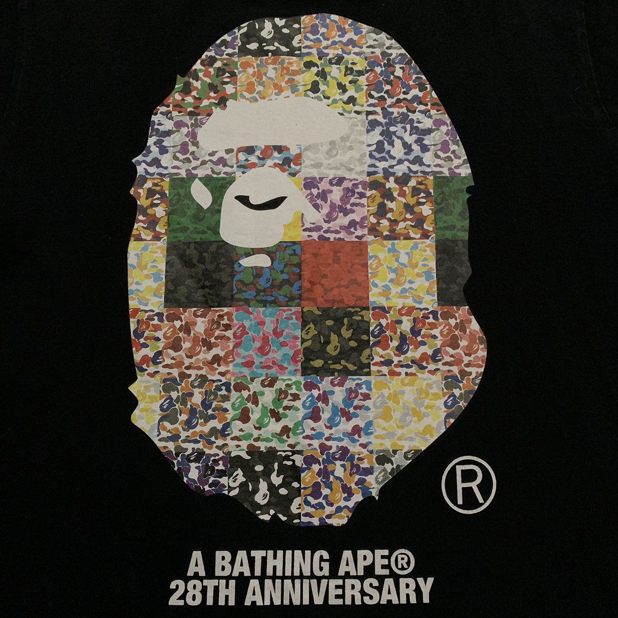 Bape Bape Medium Black Tee A Bathing Ape 28th Anniversary Size US M / EU 48-50 / 2 - 3 Thumbnail