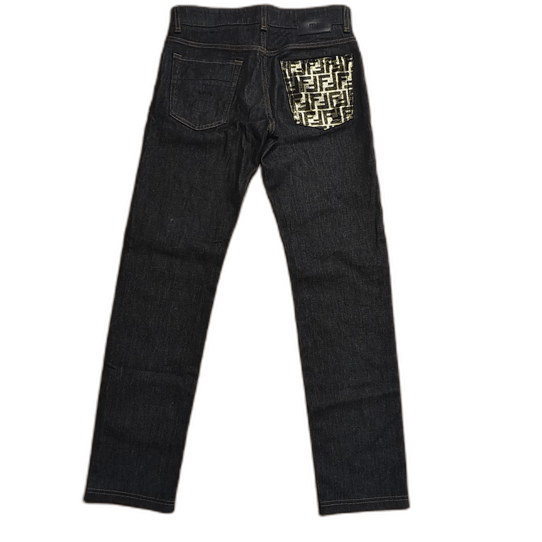 Fendi fendi pocket printed denim pants-2508 Size US 31 - 1 Thumbnail
