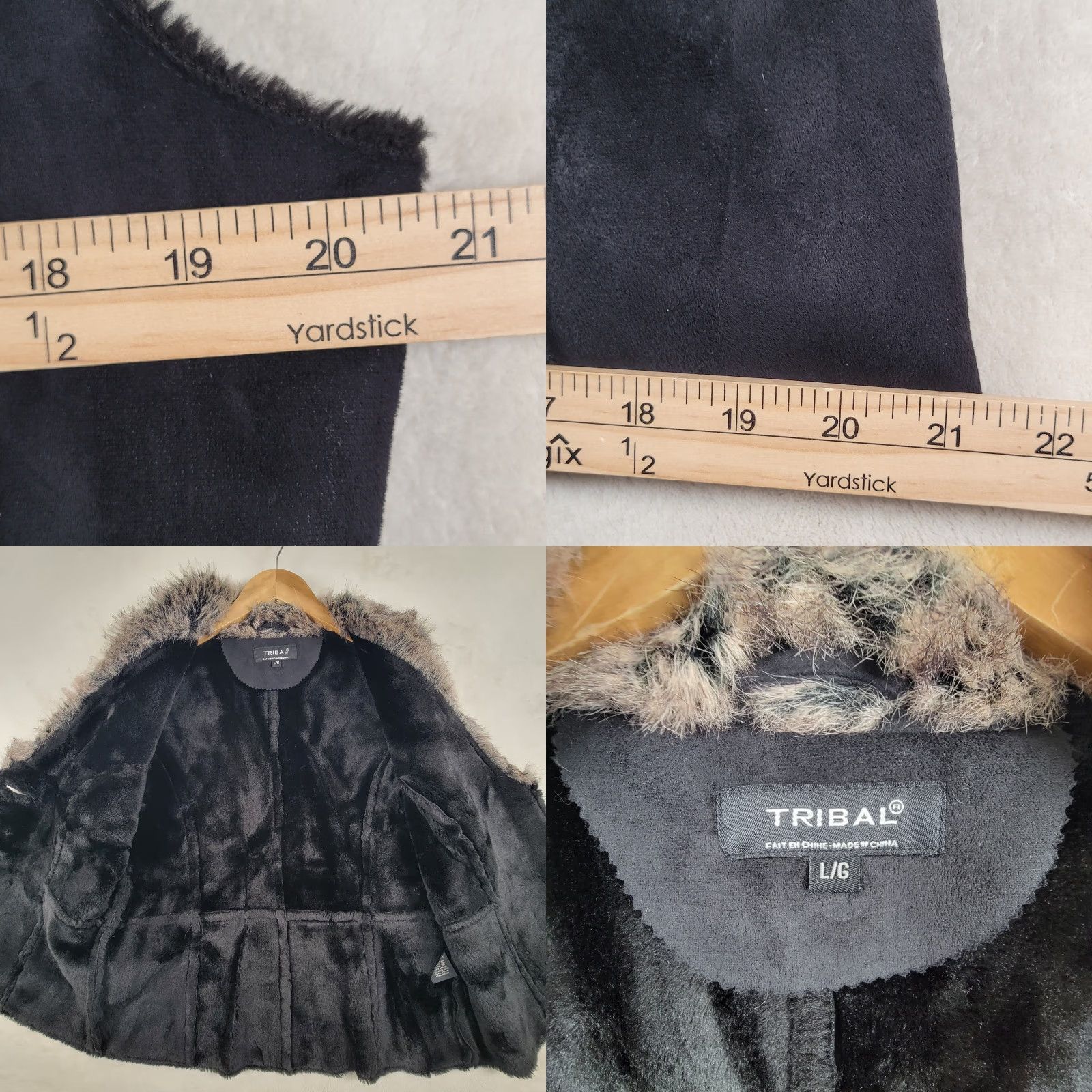 J Brand Tribal Brand Faux Fur Brown Vest Women's L With Shawl Collar Back Button Front Size L / US 10 / IT 46 - 8 Thumbnail