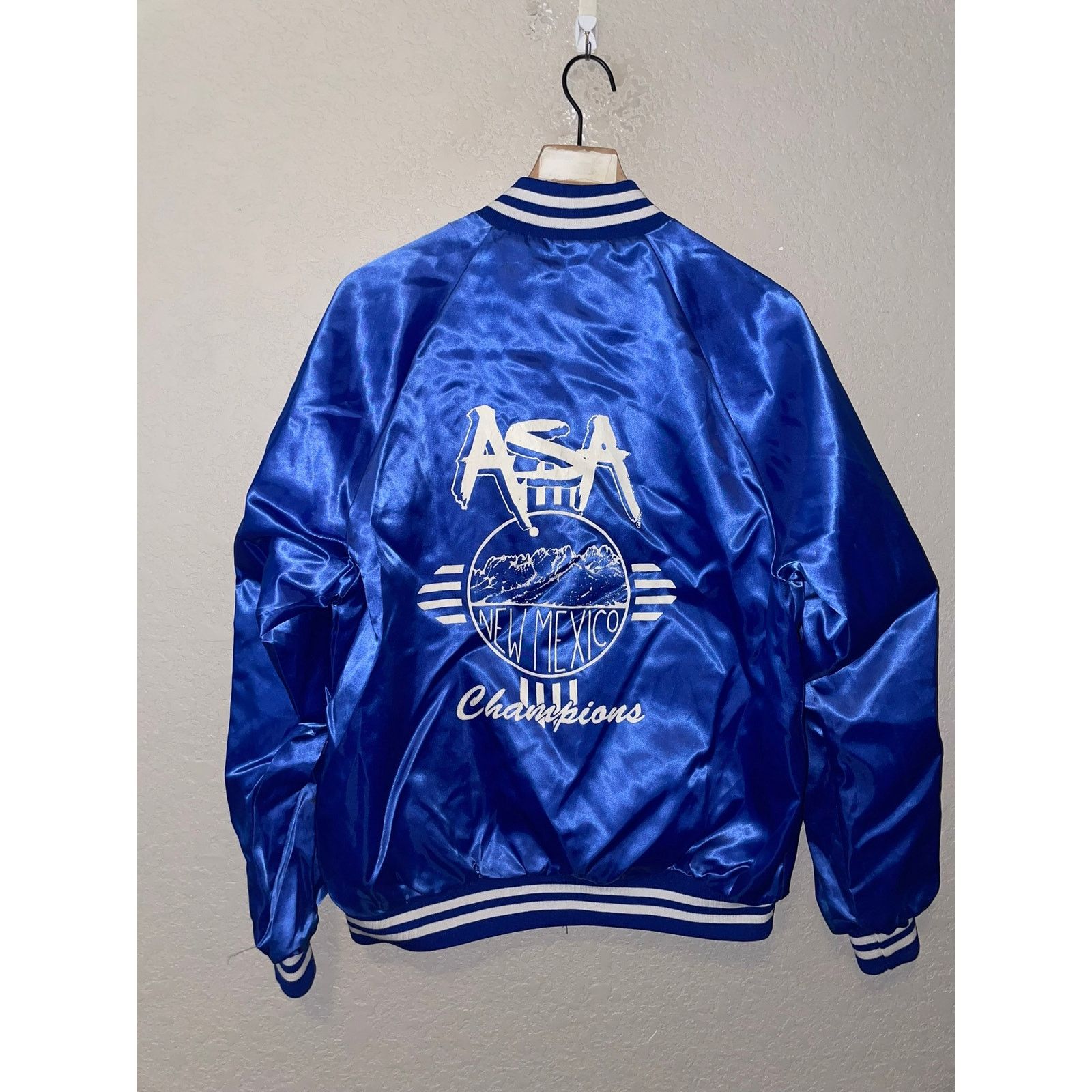 Vintage Vintage New Mexico Bomber Jacket Champions ASA 90s 80s Large Size US L / EU 52-54 / 3 - 9 Thumbnail