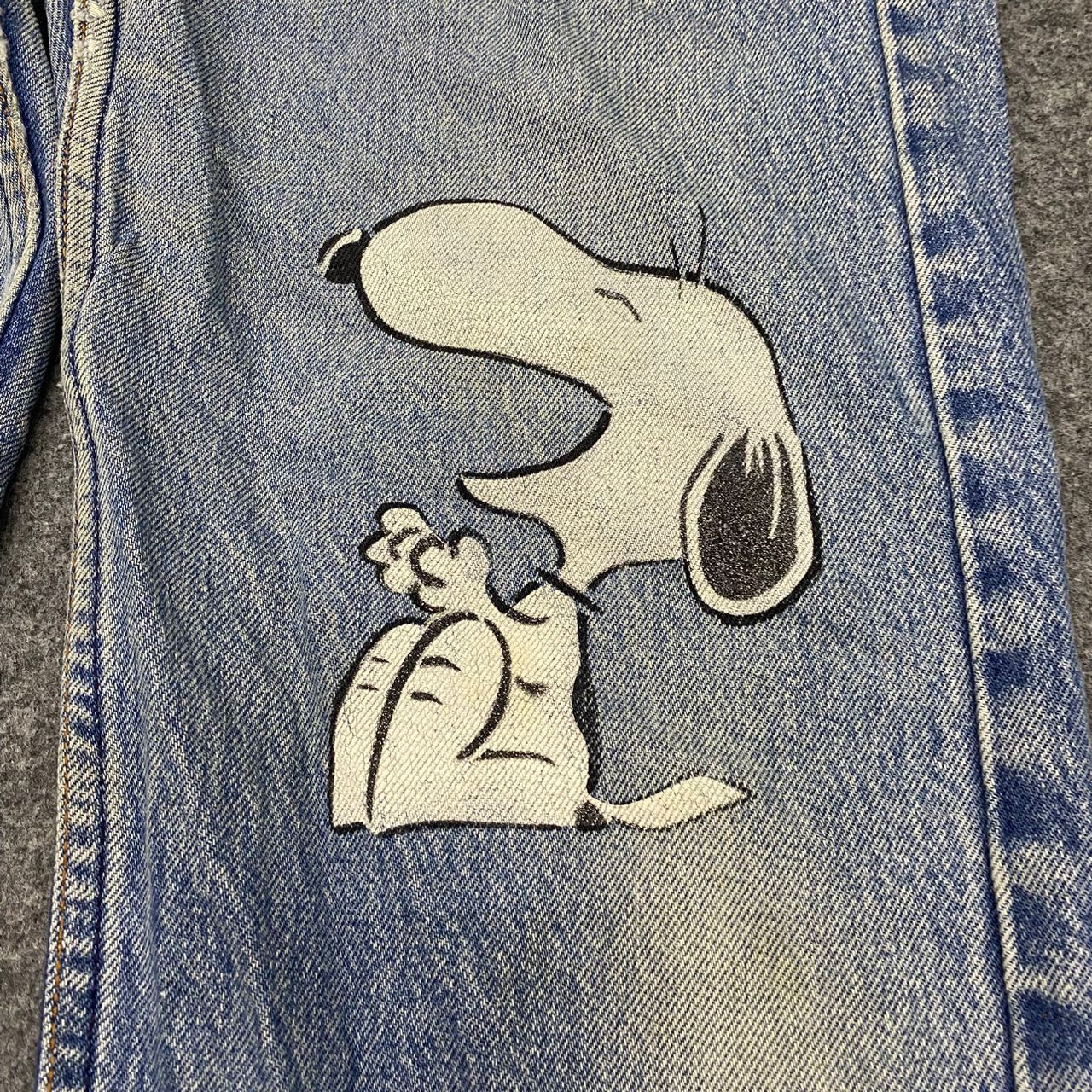 Levi's 💥Best Offer💥Vintage 90s Levis x snoopy Denim Size US 32 / EU 48 - 17 Thumbnail