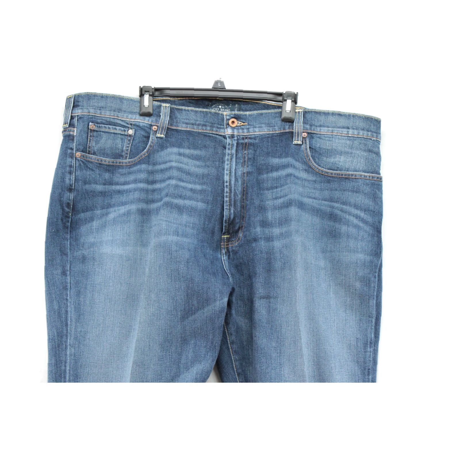 Lucky Brand Lucky Brand Denim Jeans Men 48x35 Dark Blue 181 Relaxed Straight Cotton Blend 5-Pocket Design City USA Dad Ranch Wear Modern Classic Size US 32 / EU 48 - 2 Thumbnail