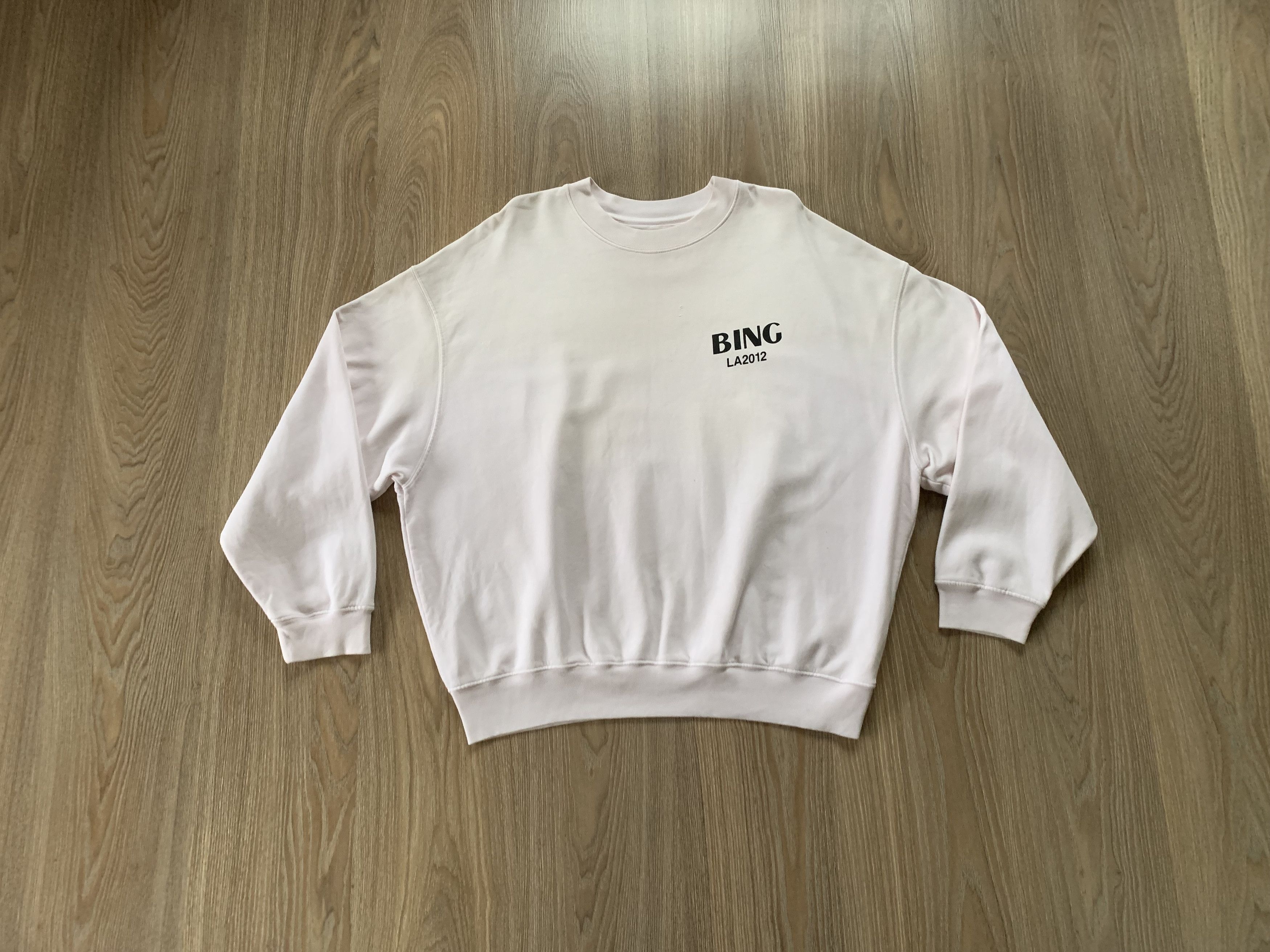 Anine Bing Anine Bing LA Beige Printed Sweatshirt 2012 Size L / US 10 / IT 46 - 1 Thumbnail