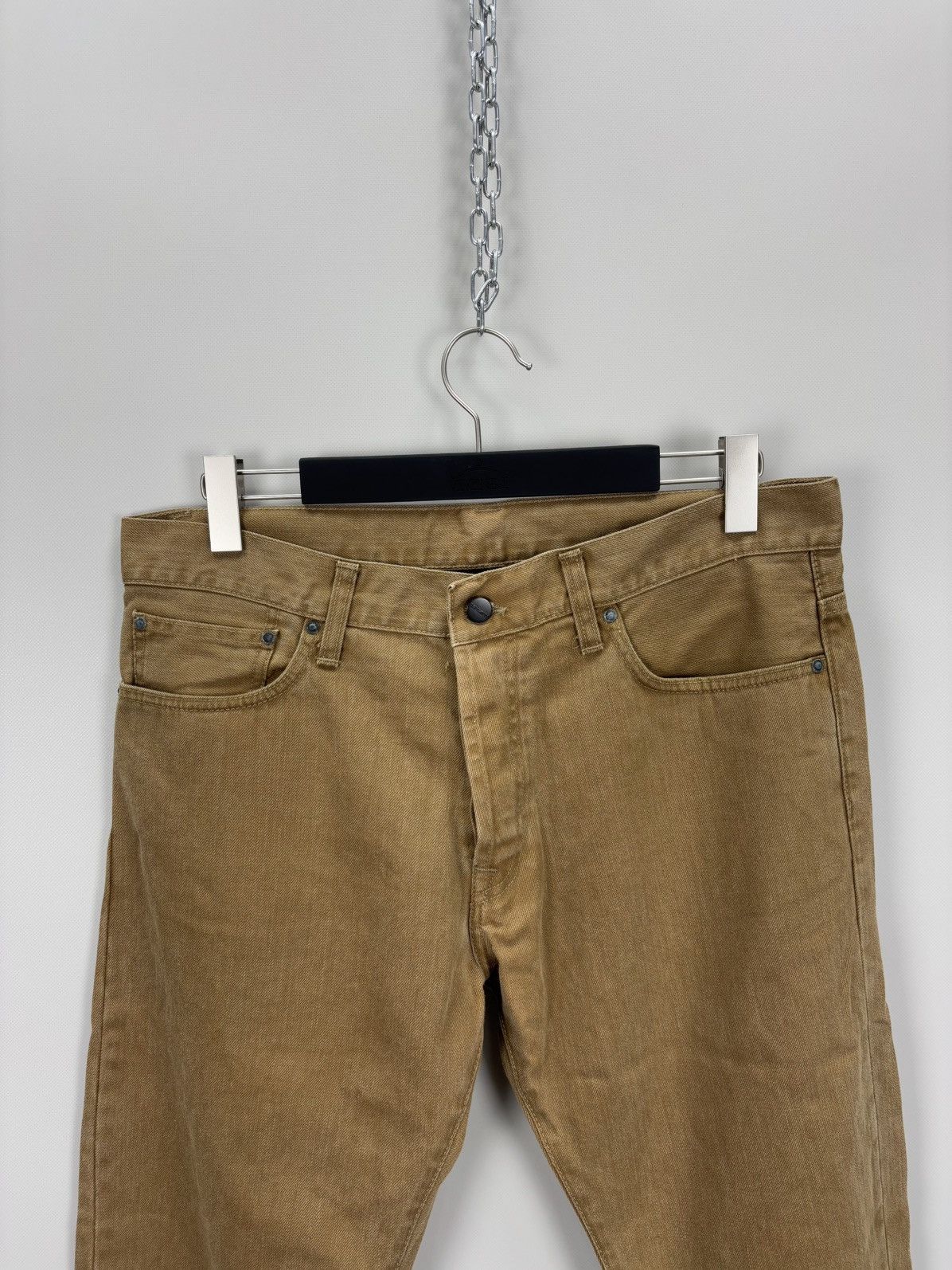 Carhartt Mens jeans Carhartt Size 34x32 Color Brown Size US 34 / EU 50 - 3 Thumbnail