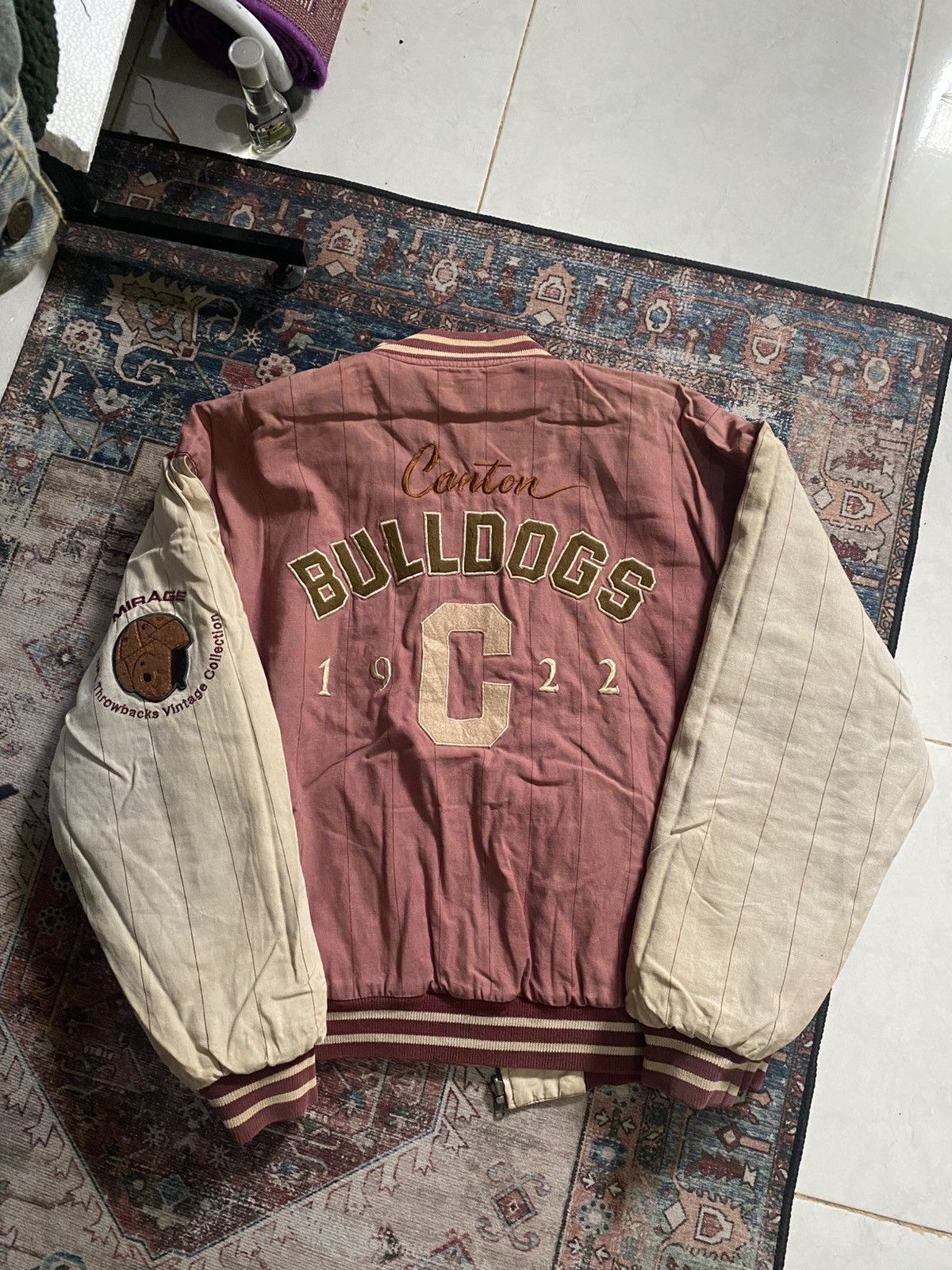 Vintage Vintage Canton Bulldogs NFL Reversible Varsity Jacket Size US M / EU 48-50 / 2 - 6 Thumbnail