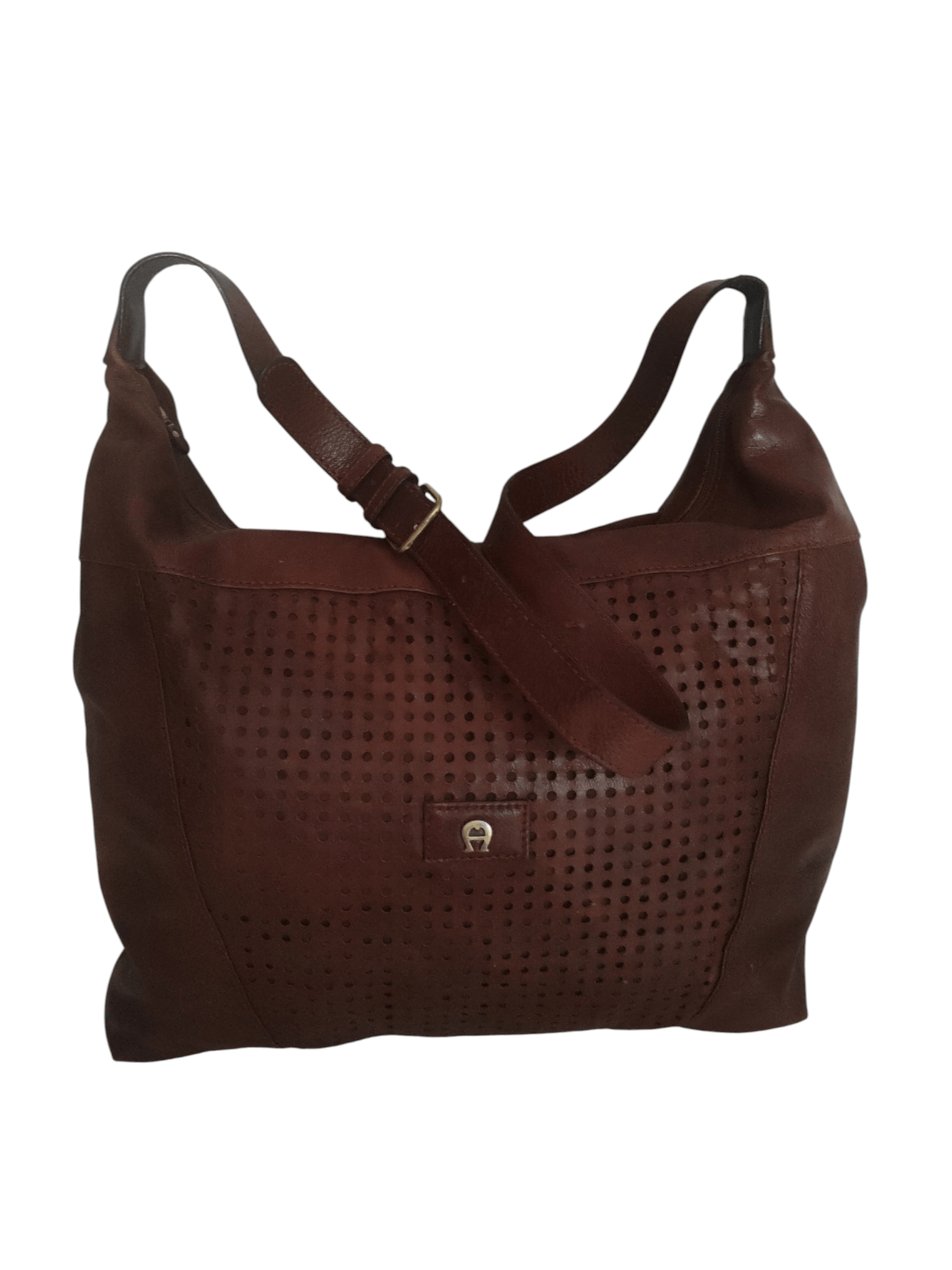 Etienne Aigner Etienne Aigner 70s Woven Leather Top Handle Travel Bag Size ONE SIZE - 3 Thumbnail