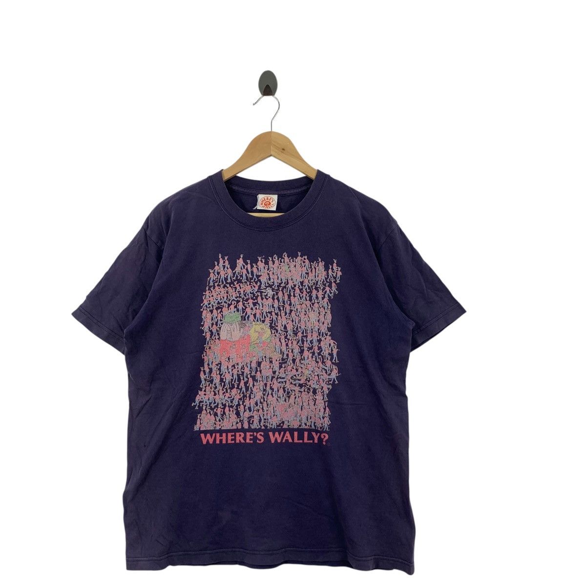 Vintage Vintage WHERE'S WALLY Crowd Scene Graphic Pop Art Tee Shirt Size US M / EU 48-50 / 2 - 4 Thumbnail