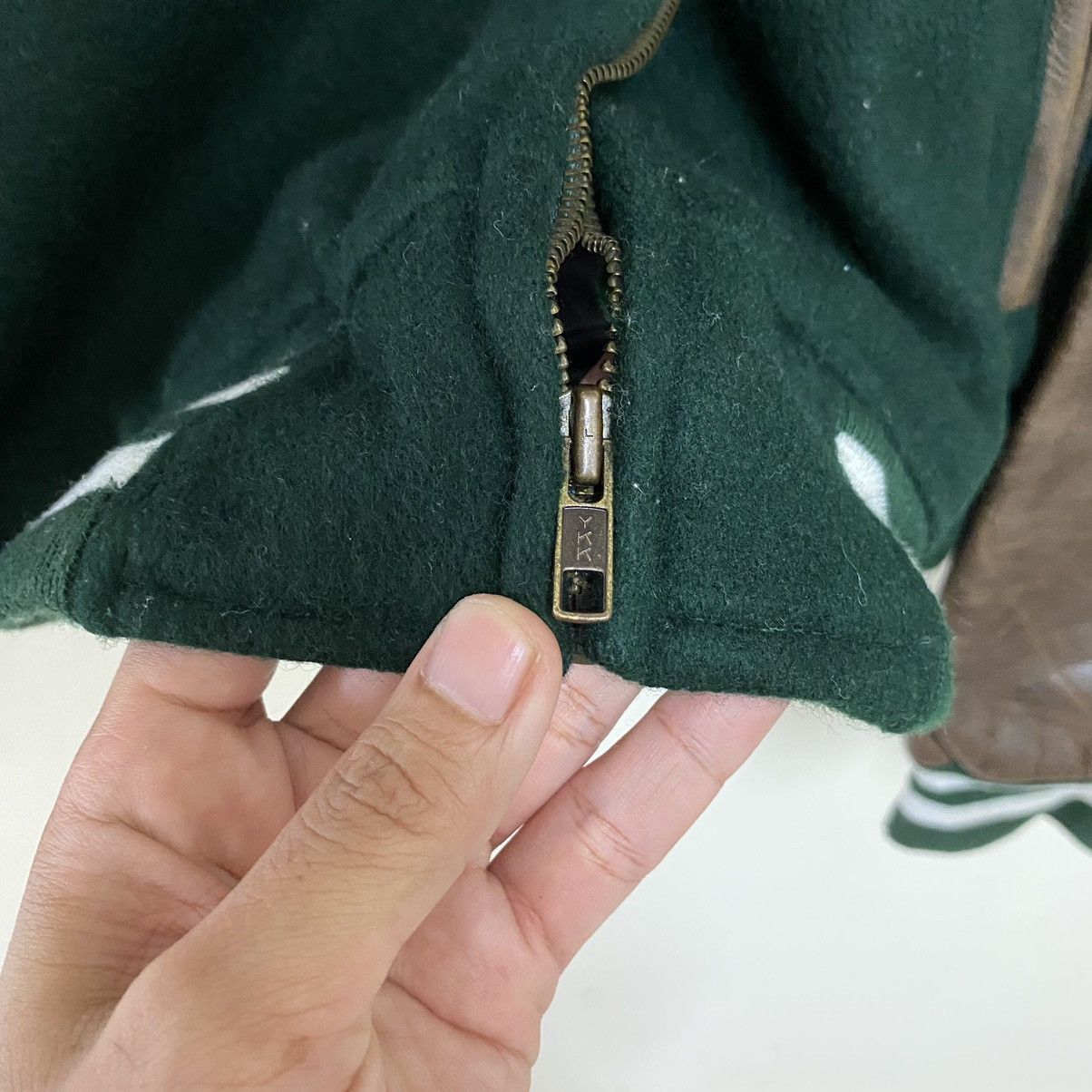 Polo Ralph Lauren VTG 90’s Polo Sport Hybrid Leather Patina Sleeve Jacket Size US L / EU 52-54 / 3 - 15 Thumbnail