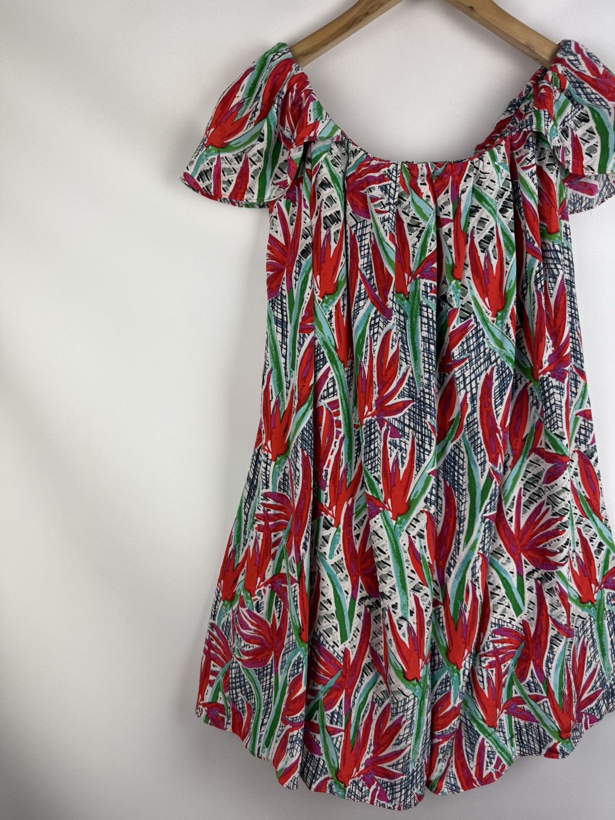 Kenzo Kenzo Ladies Floral Pattern Short Sleeve Silk Tunic Dress Size XS / US 0-2 / IT 36-38 - 15 Thumbnail