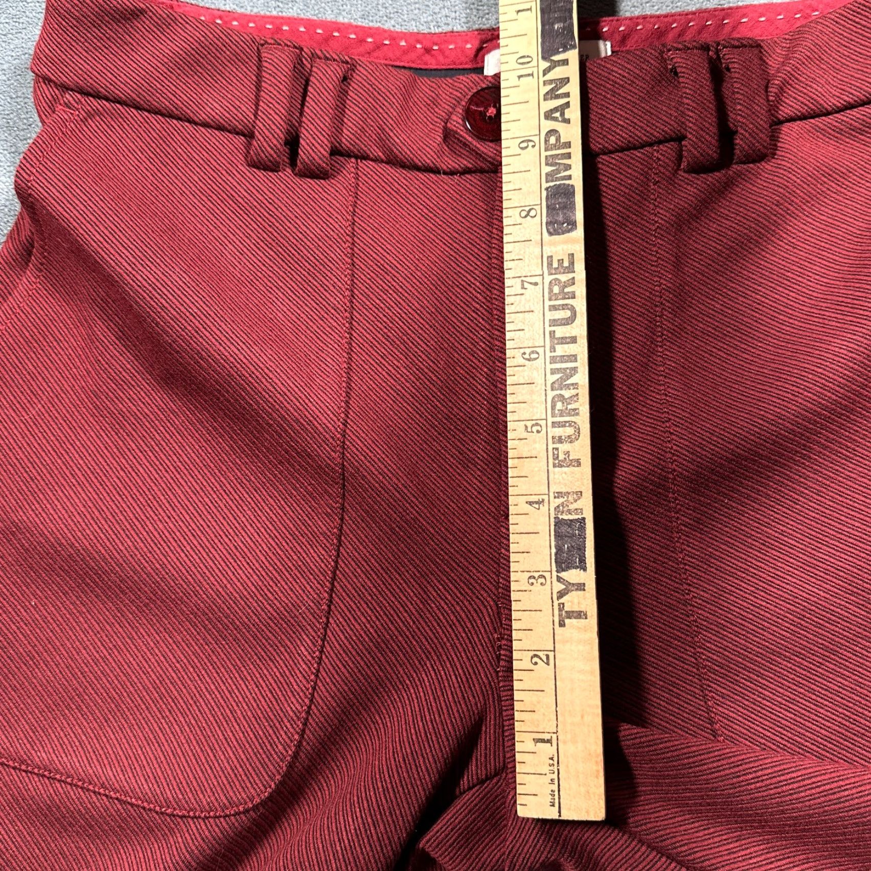 Anthropologie VINTAGE Anthropologie Women's Pants Dress Pants Wide-Leg High Rise Stretch Red Size 2 Casual Workwear Size 26" / US 2 / IT 38 - 7 Thumbnail