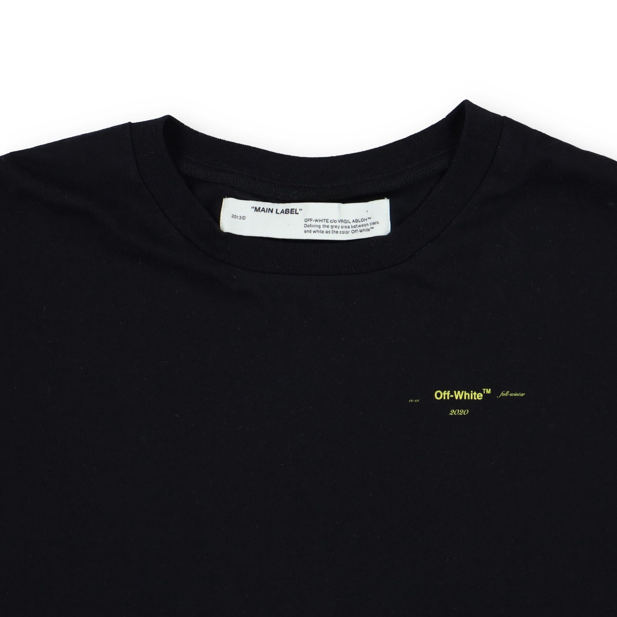 Black and Yellow Acrylic Arrows Logo Oversized T-Shirt