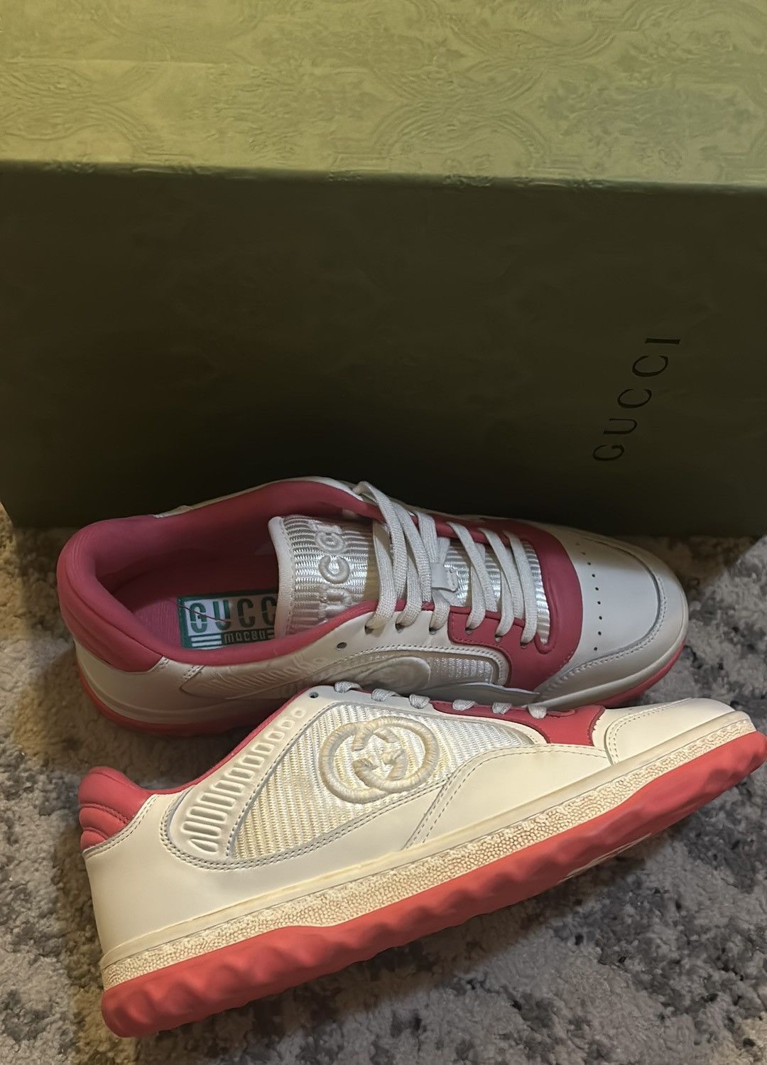 Gucci Gucci MAC70 Pink Off White Sneakers Size US 8.5 / IT 38.5 - 5 Thumbnail