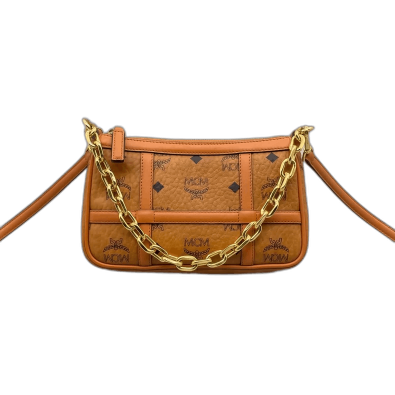 MCM MCM Classic Cognac Chain Handbag-yf Size ONE SIZE - 1 Thumbnail