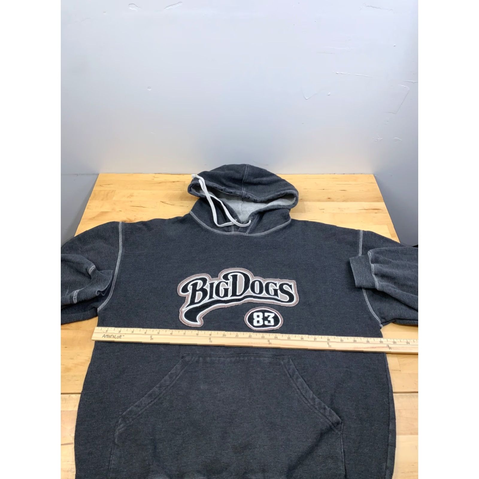 Big Dogs VINTAGE Big Dogs Hoodie Mens S Gray Pullover Hooded Logo Casual Y2K 12296 Size US S / EU 44-46 / 1 - 5 Thumbnail