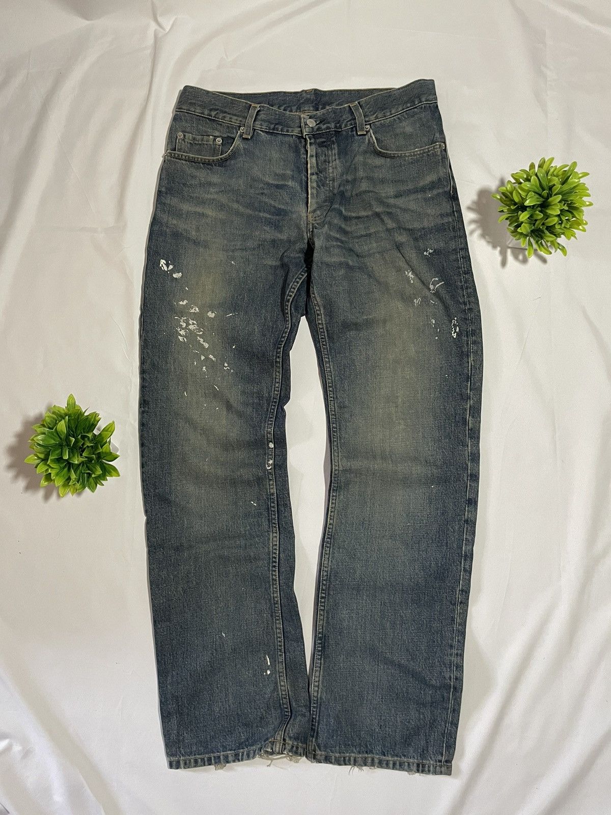 Helmut Lang 1999 Dirt Wash Painter Jeans (Denim, 1998, Archive 