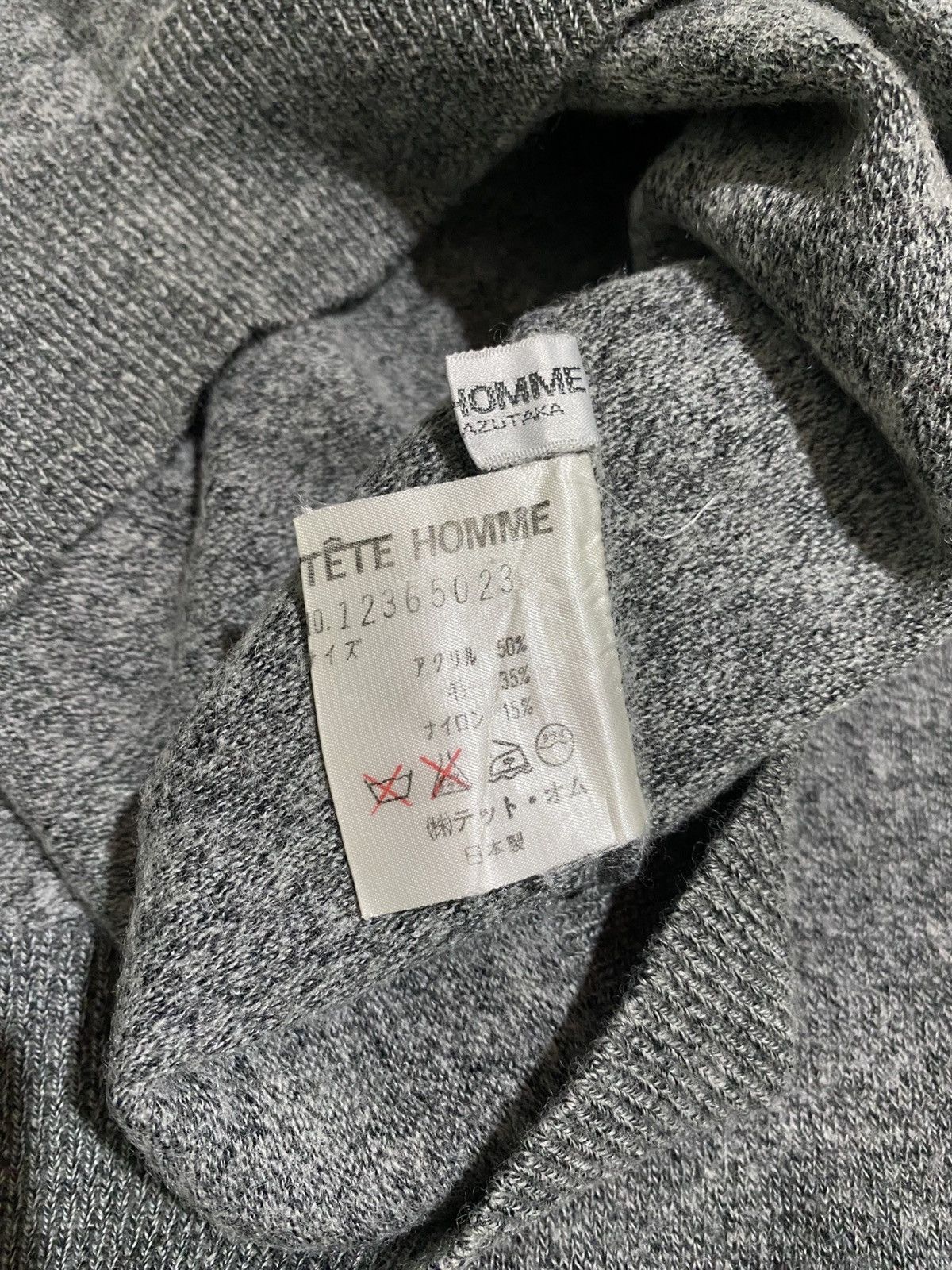 Japanese Brand × Tete Homme × Vintage TETE HOMME TURTLENECK SWEATERS Size US S / EU 44-46 / 1 - 7 Thumbnail