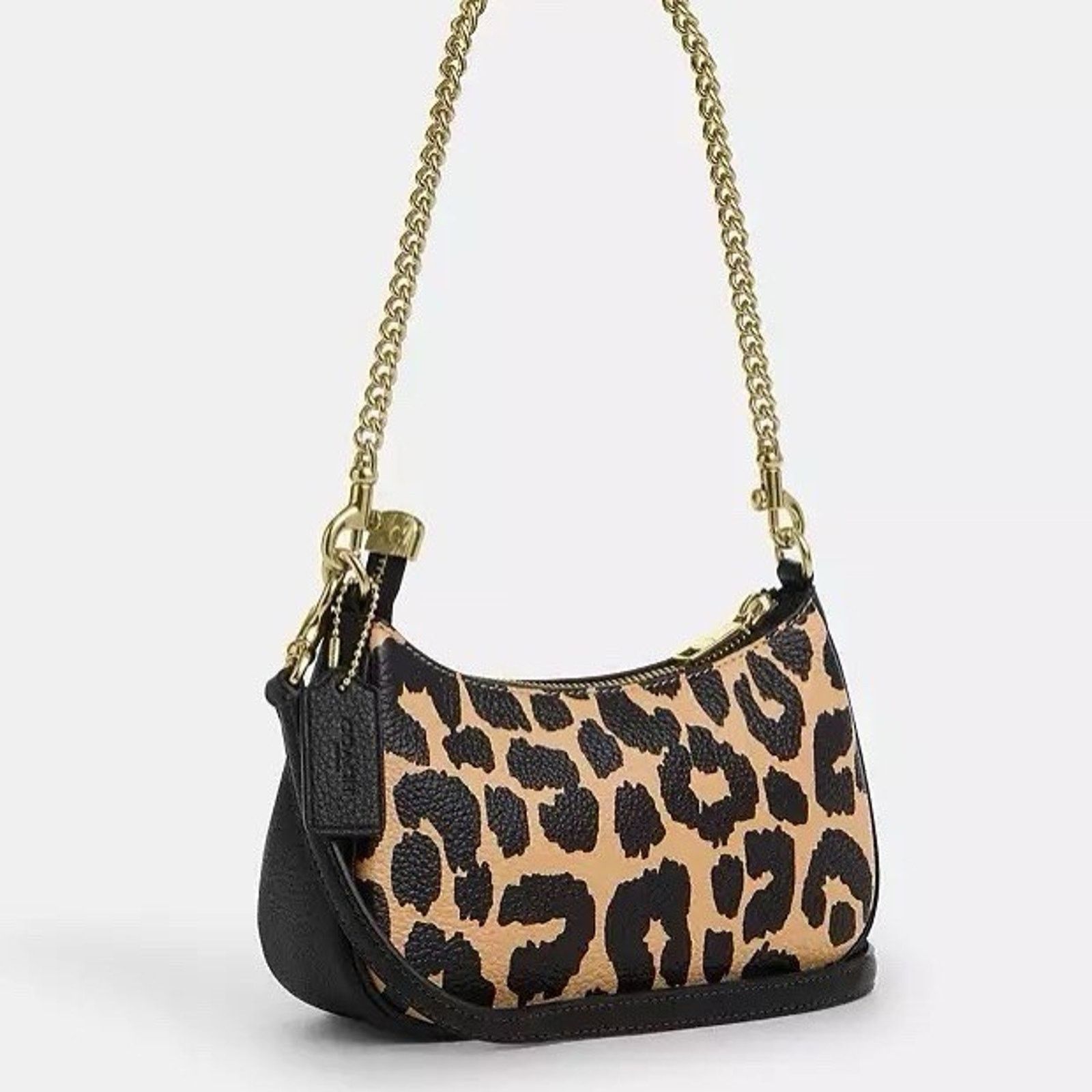 Coach NWT Coach Teri Mini Crossbody Bag Leopard CBG65 Gold/Leopard Size ONE SIZE - 11 Thumbnail