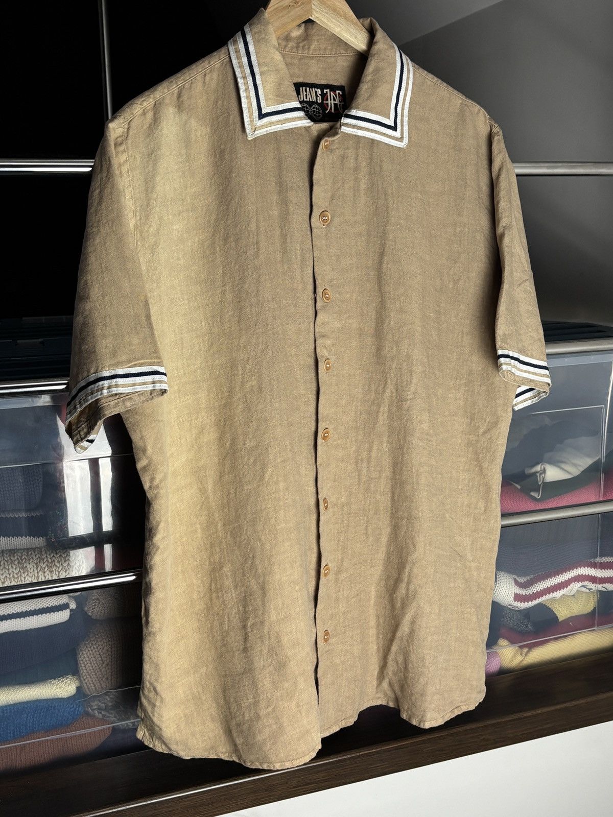トップス Jean Paul GAULTIER HOMME Archive 90s Jean Paul Gaultier Archive Linen Button Up Shirt Vintage 90s