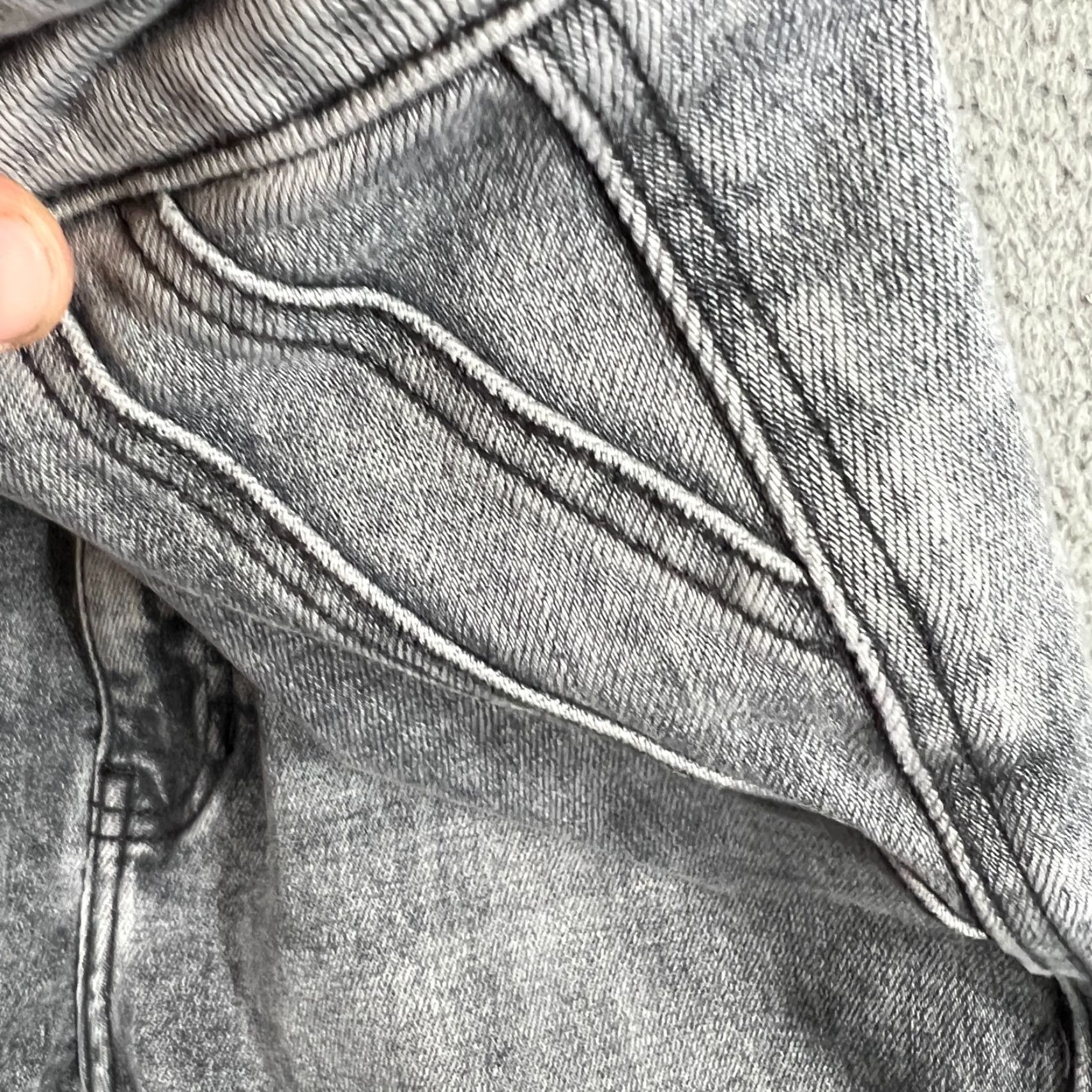 Vintage KanCan Jeans Womens 13/30 Estilo Flare Mid Rise Distressed Denim Blue Size 34" / US 12 / IT 48 - 7 Thumbnail