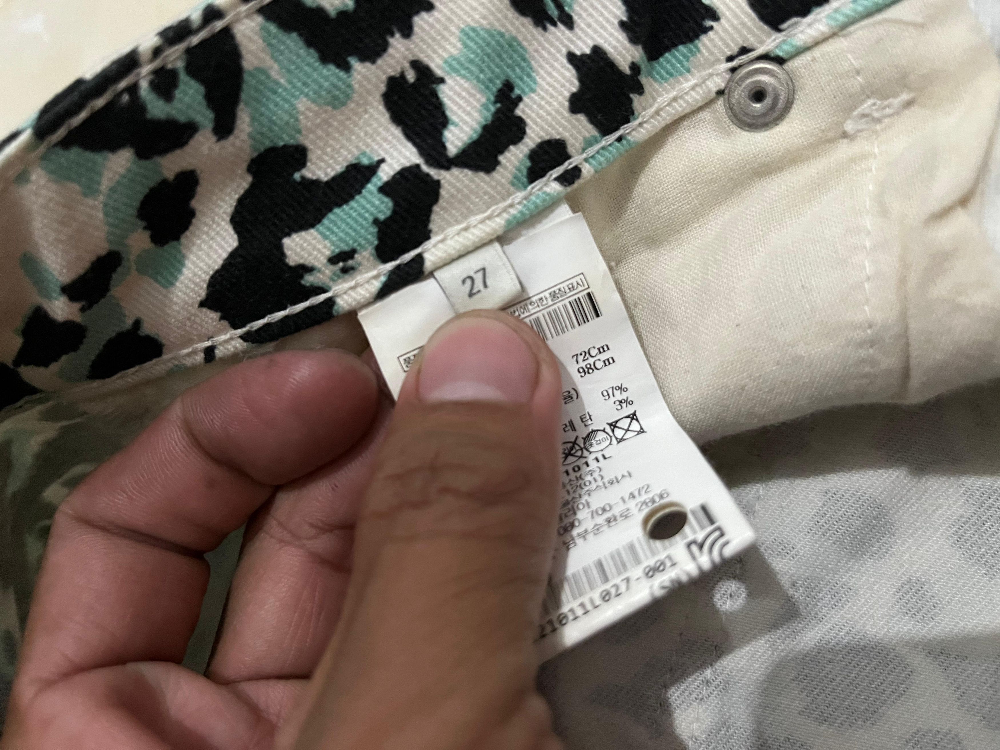 Pierre Balmain 🔥 PIERRE BALMAIN LEOPARD PRINT CARGO DENIM PANTS SKINNY FIT Size 30" / US 8 / IT 44 - 7 Thumbnail