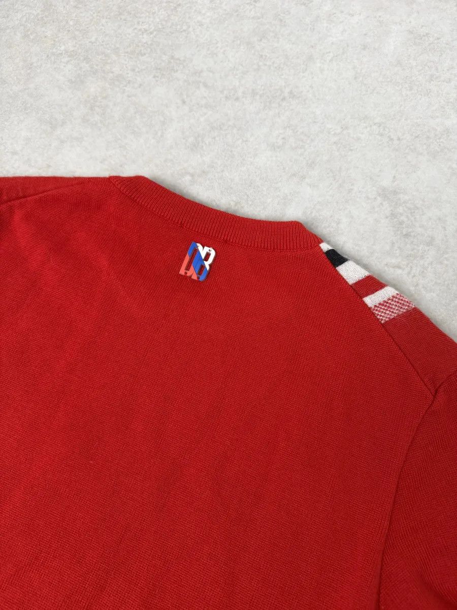 Dirk Bikkembergs Dirk Bikkembergs Red Wool Checkered Sweater Size US S / EU 44-46 / 1 - 6 Thumbnail